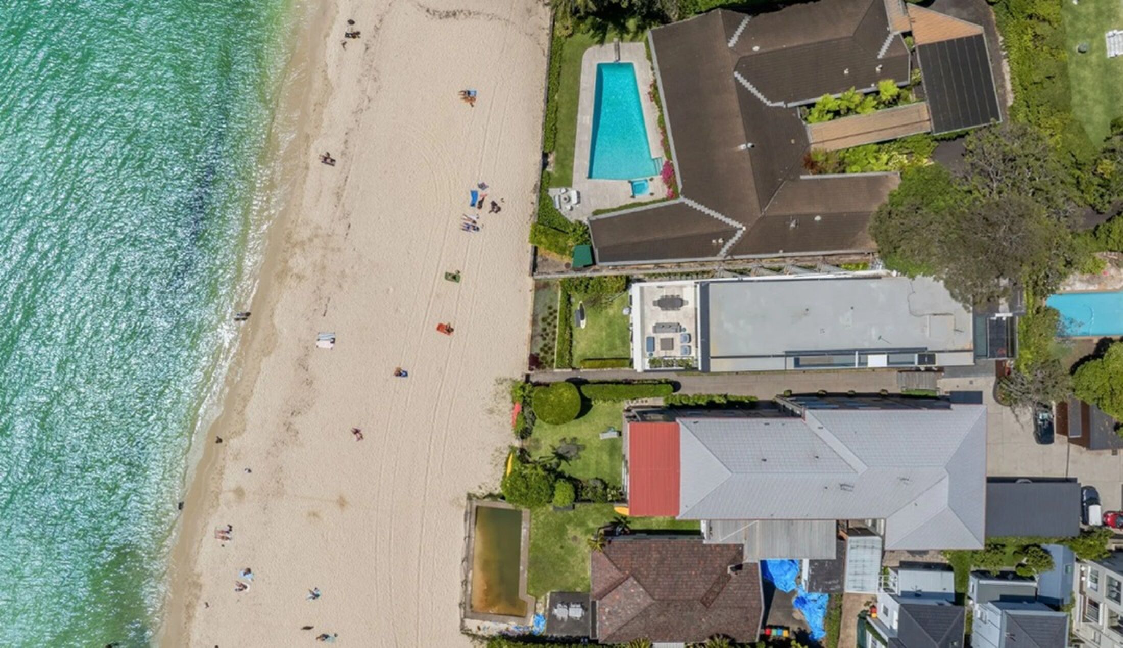 De woning in Sydney vanaf boven