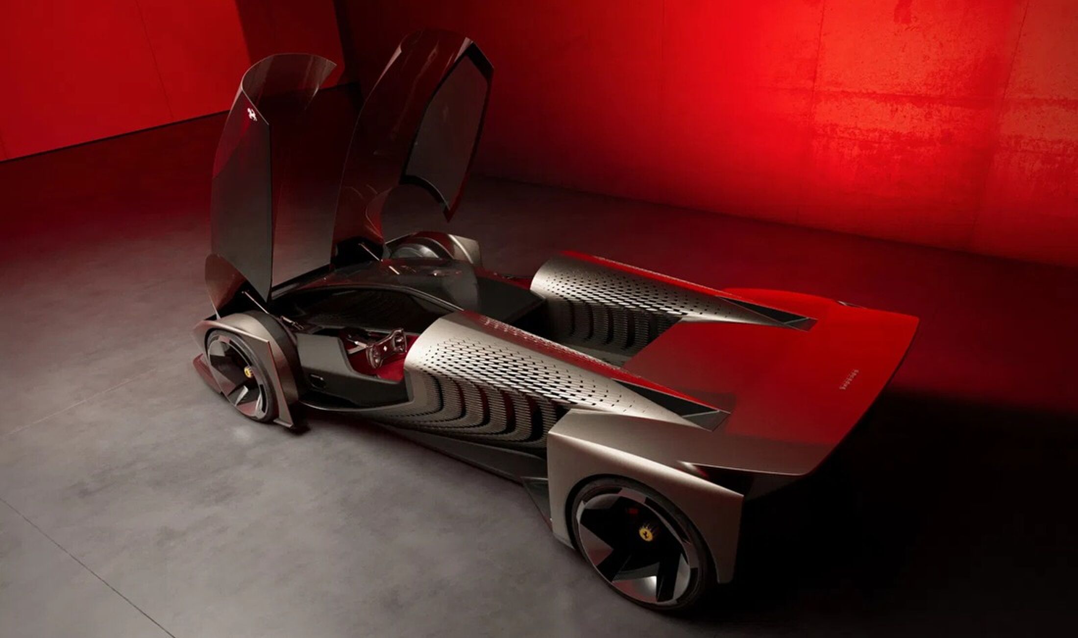 De digitale wagen van Ferrari