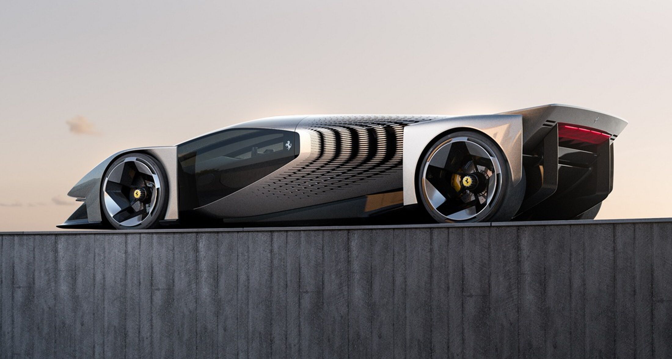 De digitale wagen van Ferrari