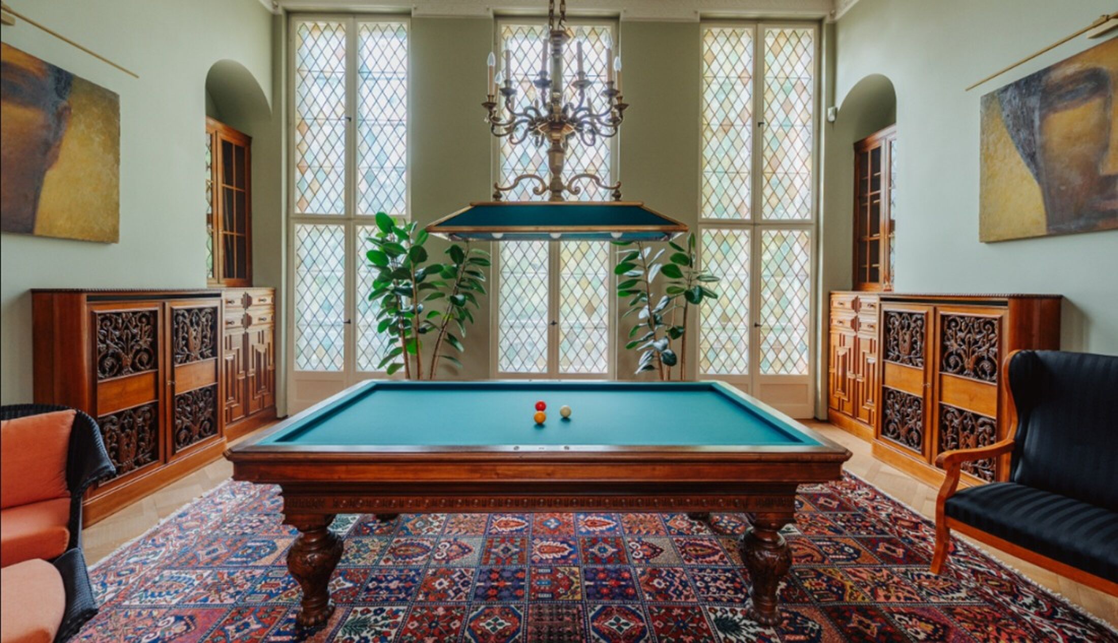 De biljartkamer
