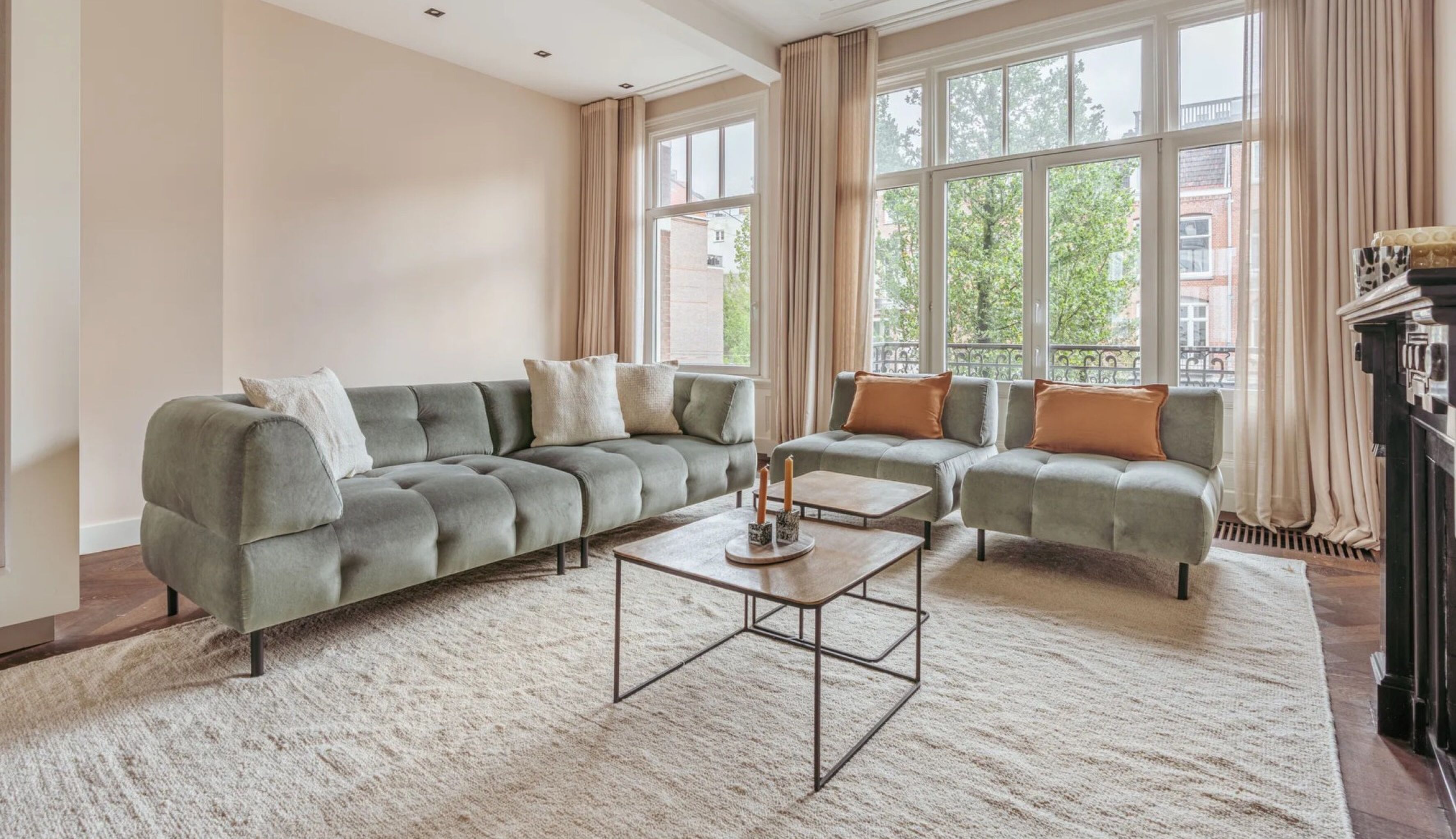 De benedenwoning van Monica Geuze in Amsterdam
