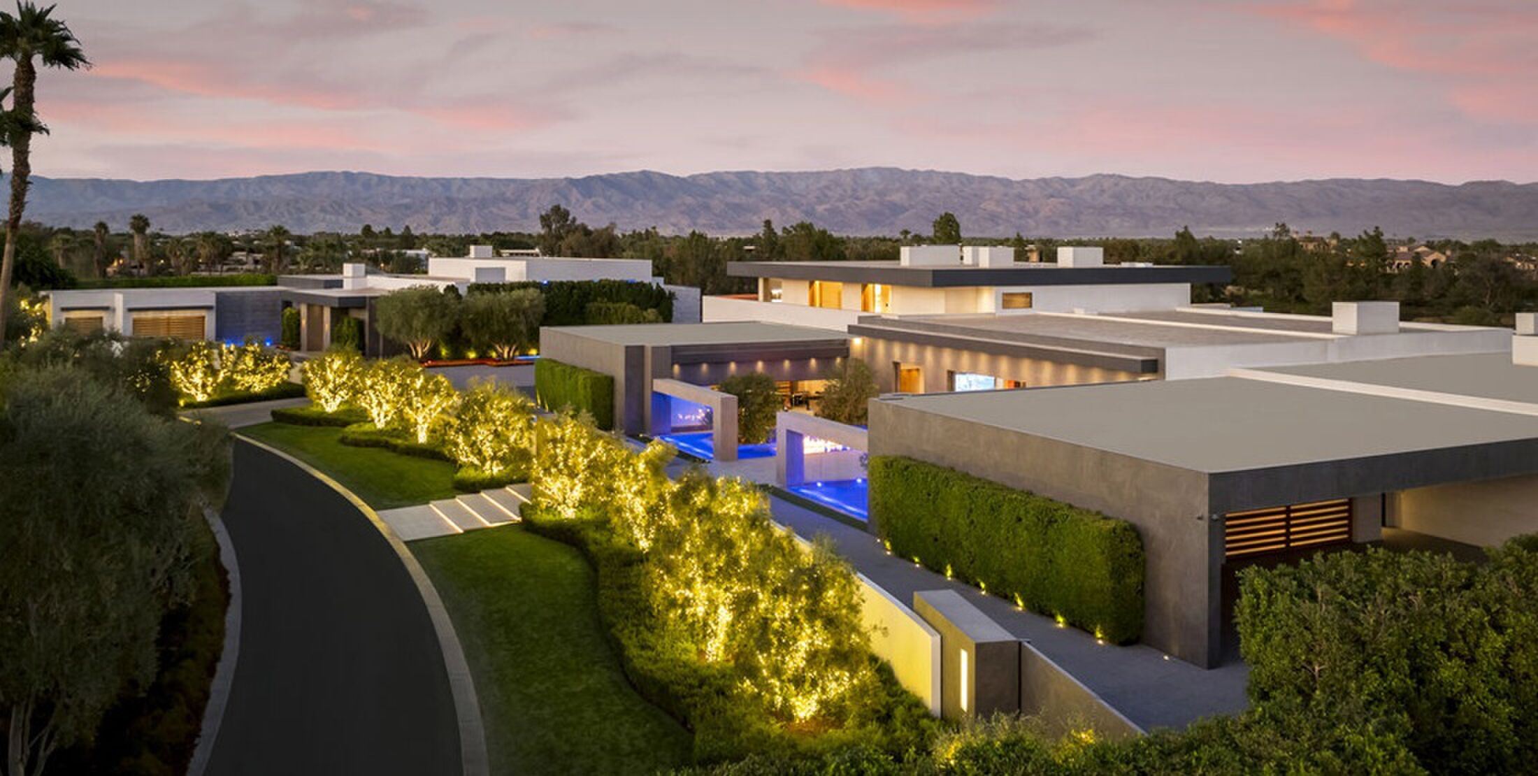 Het luxe woestijncomplex in Californië