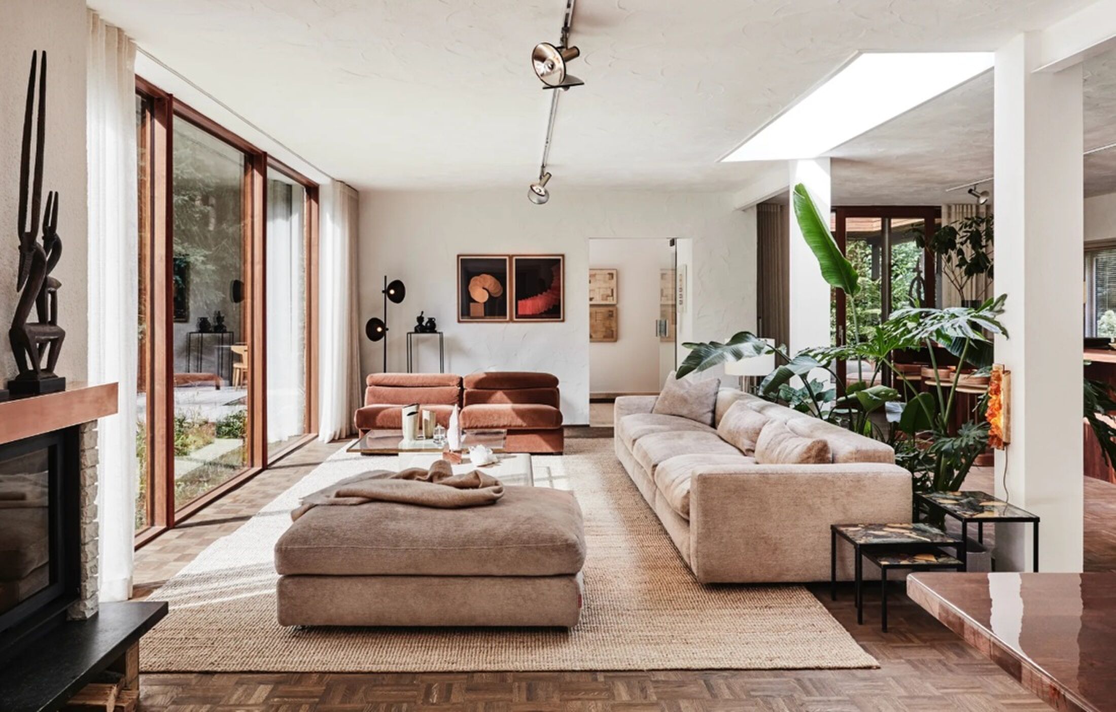 De living van de villa in Wapenveld