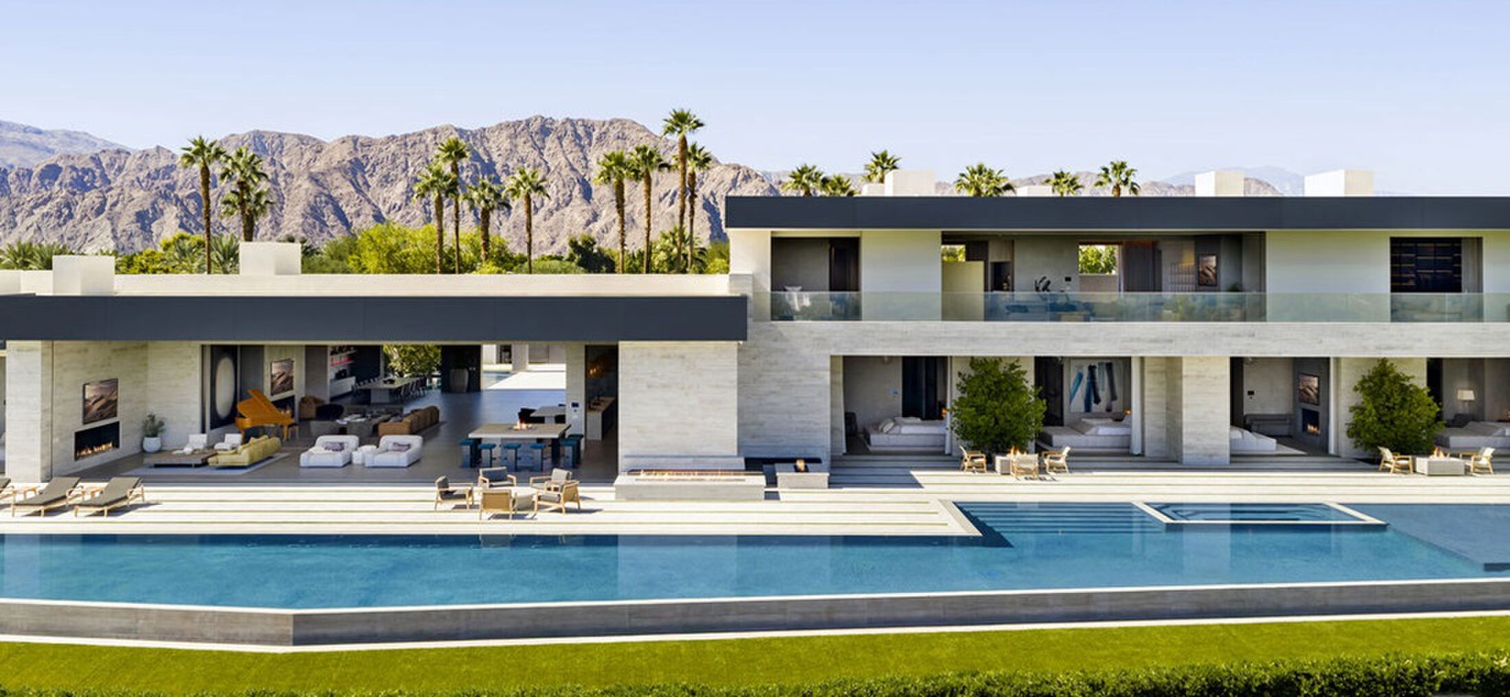 Het luxe woestijncomplex in Californië