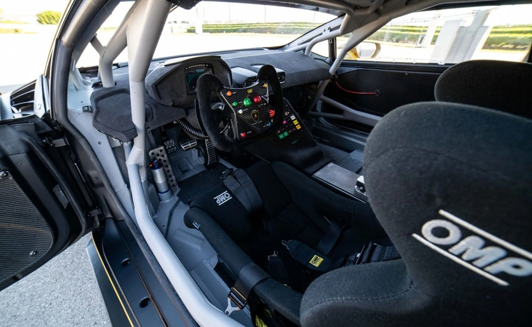Het interieur van de unieke sportauto