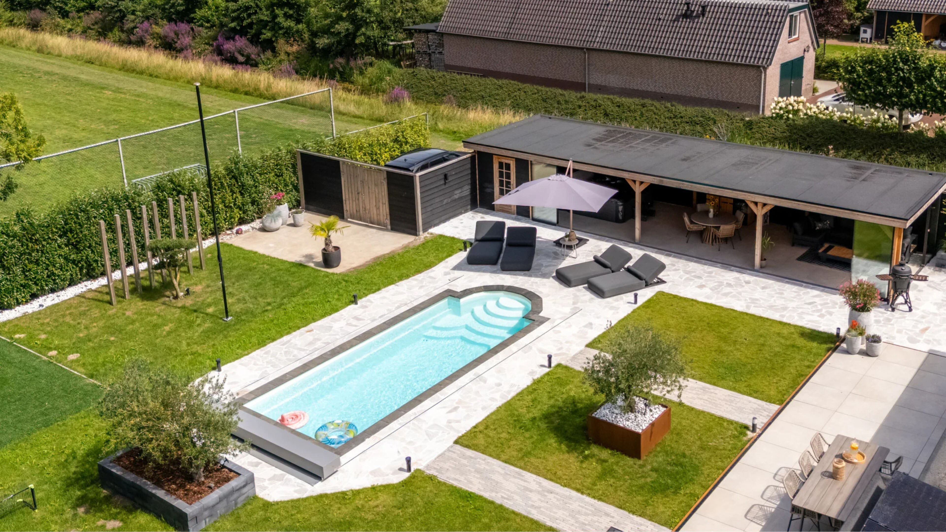 De villa van Luciano Valente in Hei- en Boeicop