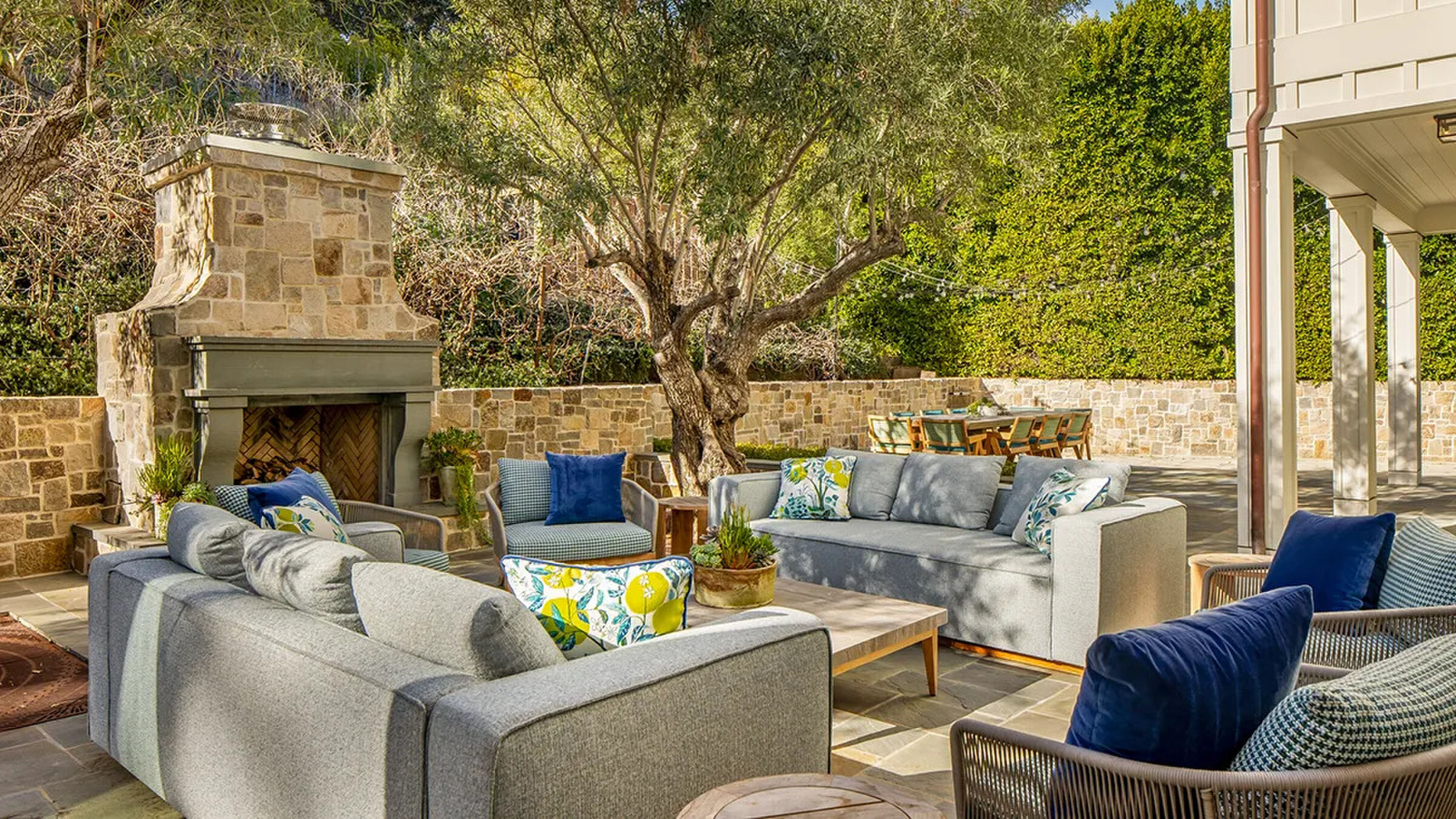 De woning met micro-wijngaard in Los Angeles