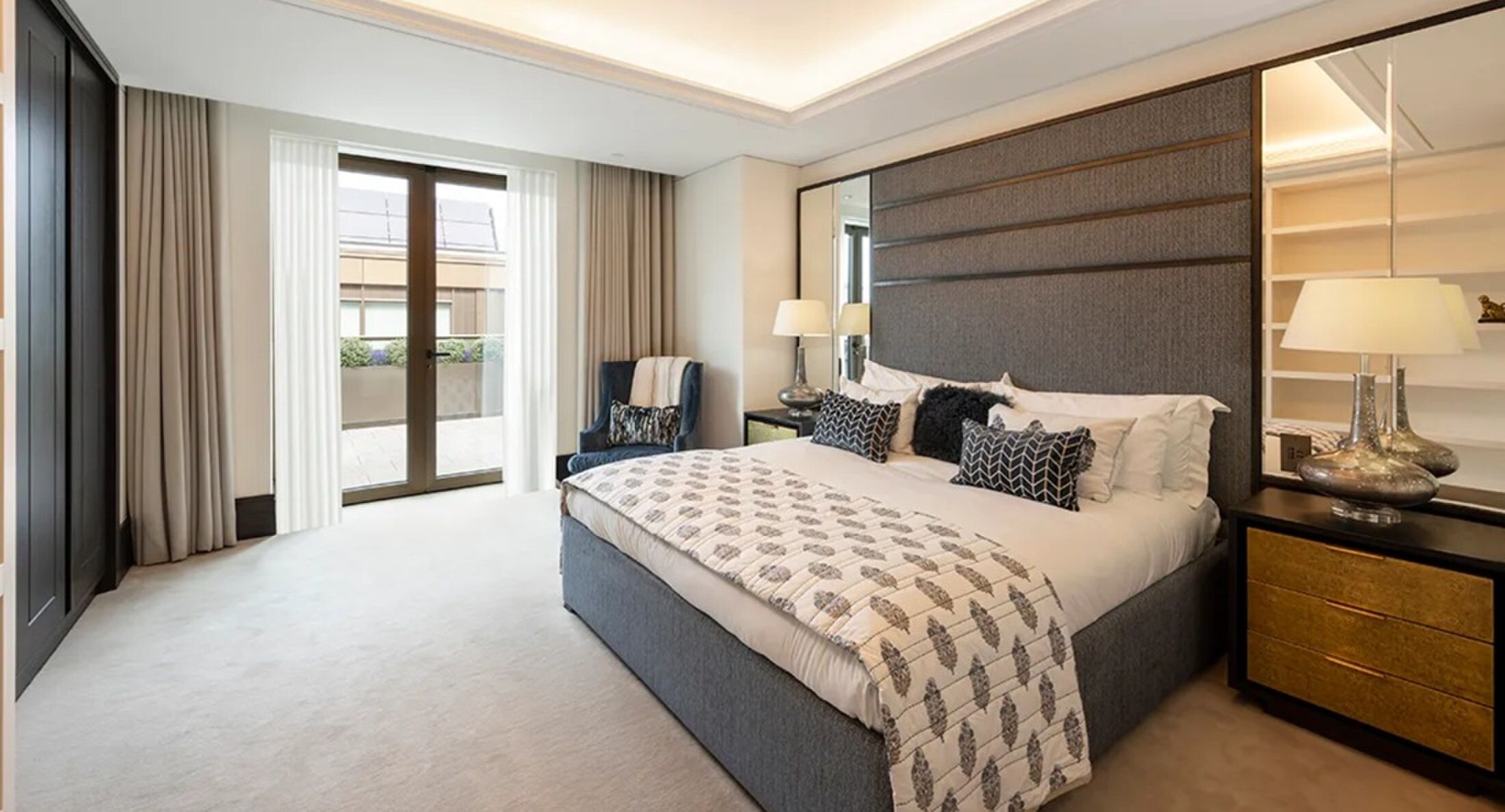 De luxueuze mastersuite