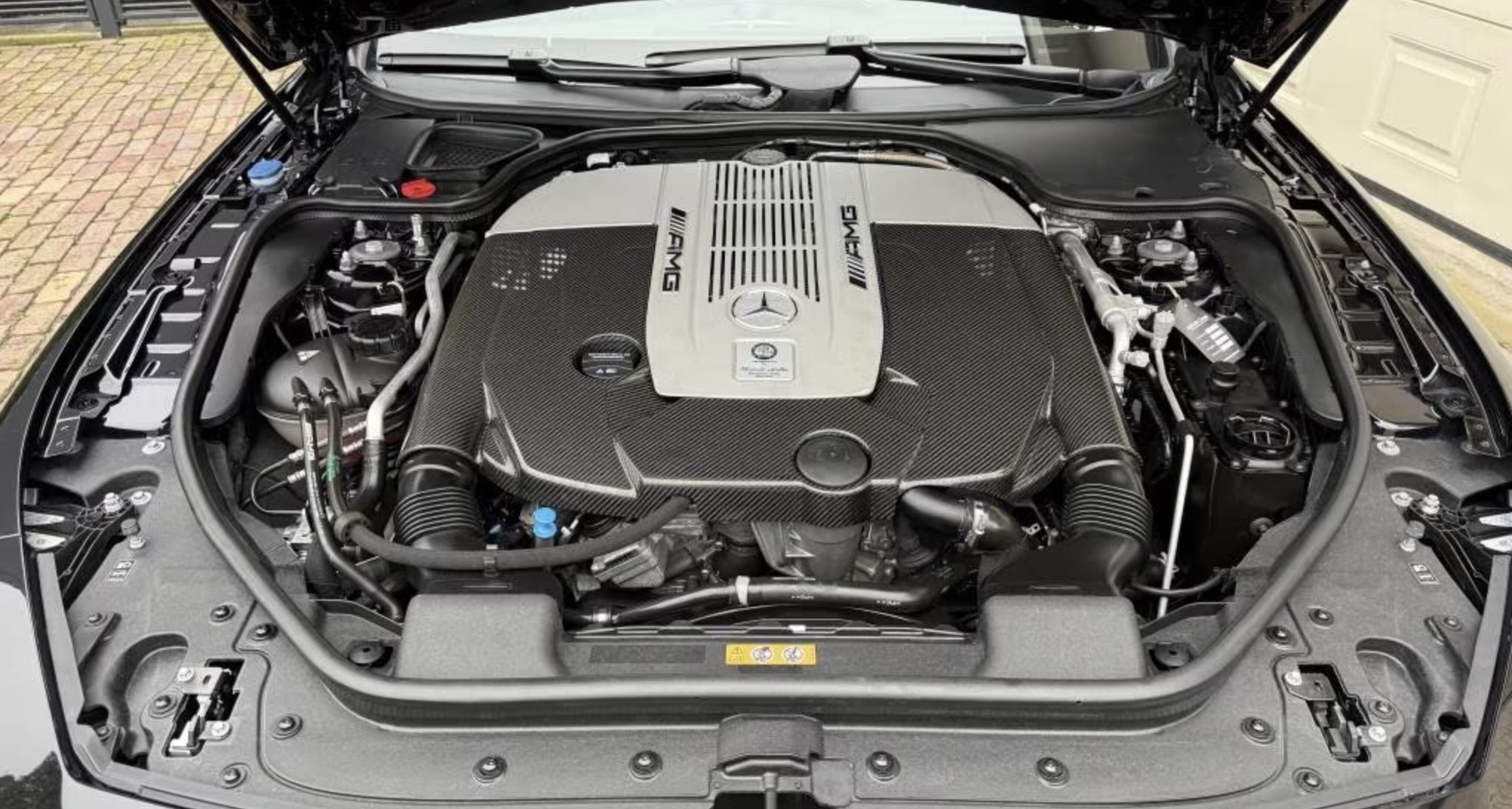 Het motorblok van de Mercedes-Benz SL65 AMG op Marktplaats