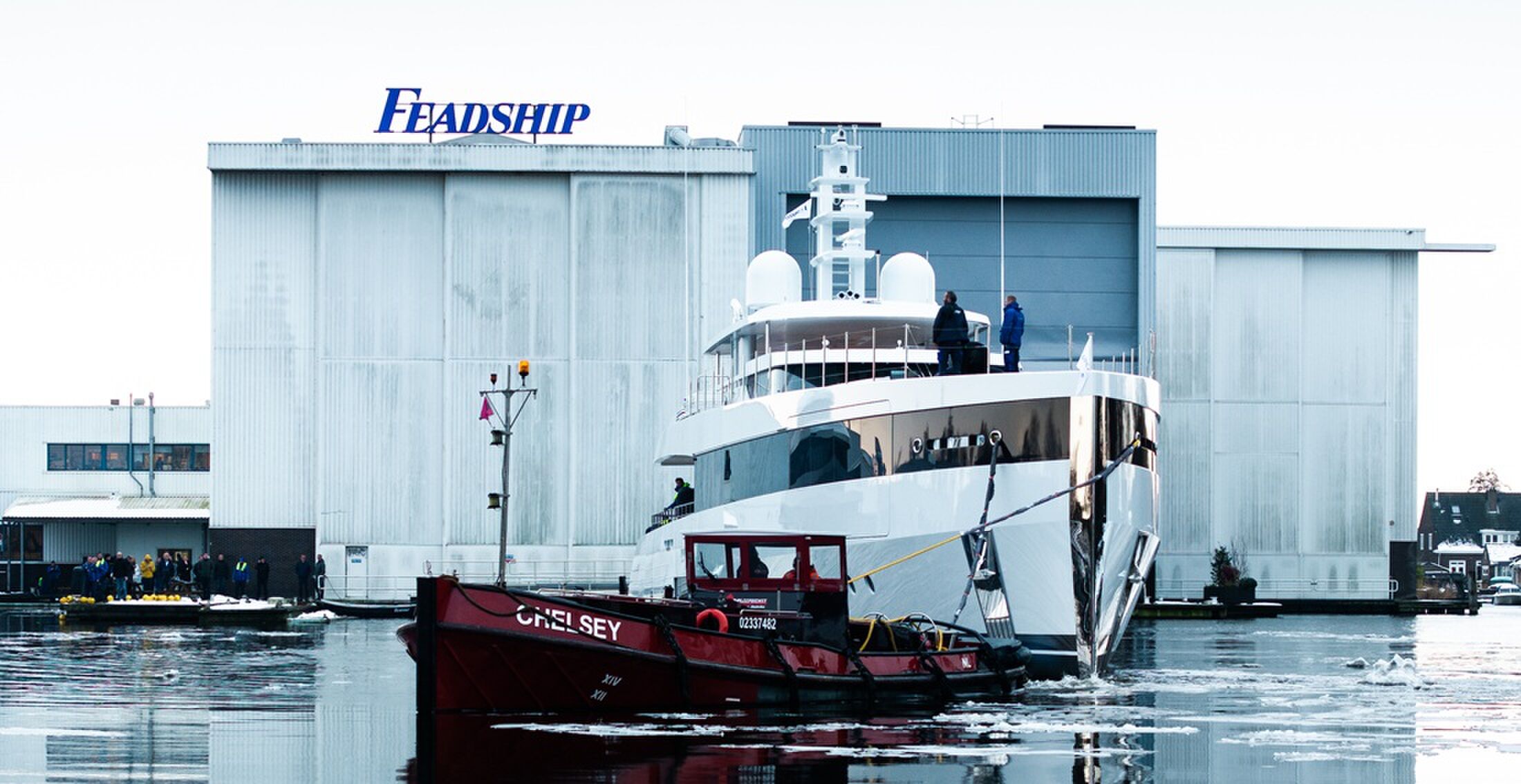 Een test op het water van het nieuwe superjacht