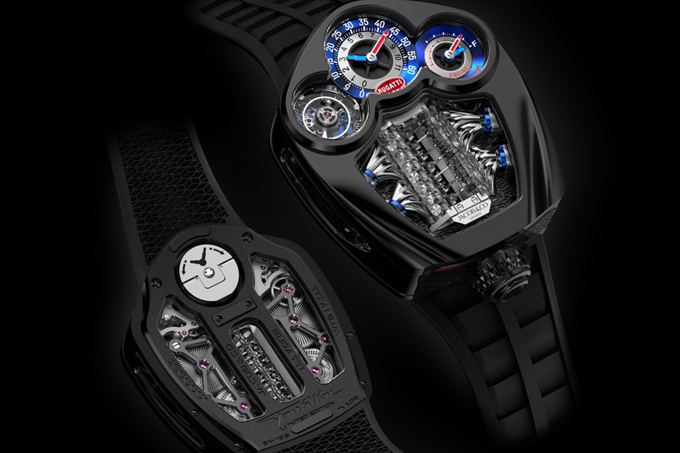 De voor- en achterzijde van het horloge