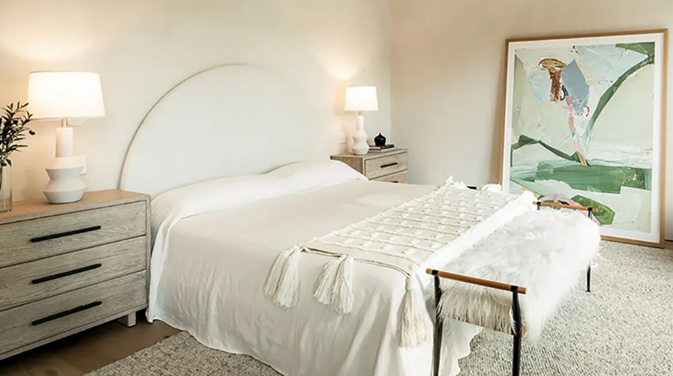 De slaapkamer met eigen badkamer