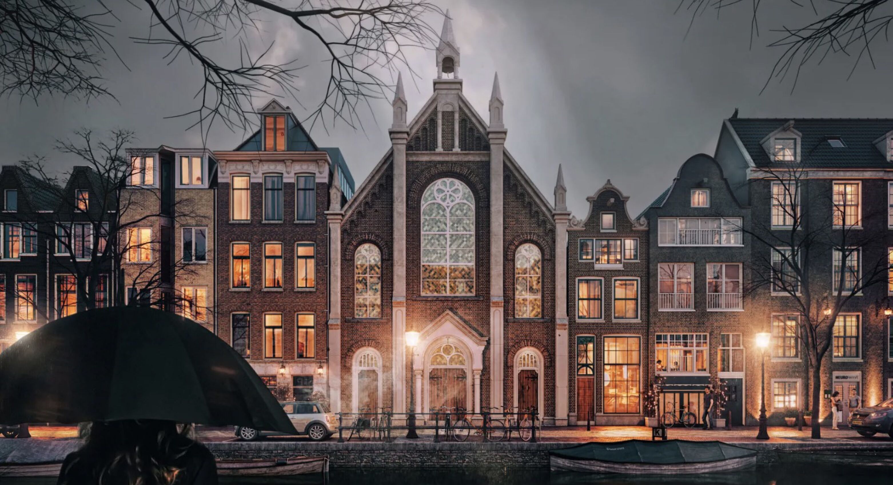 Het kerkgebouw van Michael van de Kuit in Amsterdam