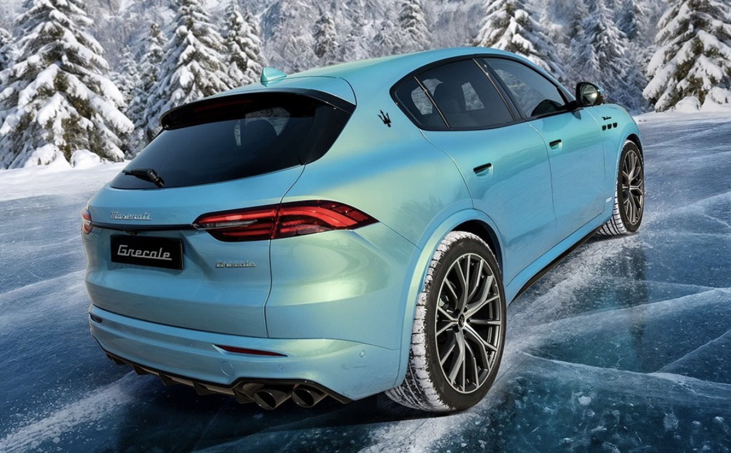 De op Alpenlandschappen ge&iuml;nspireerde Maserati Grecale Cristallo Special Edition