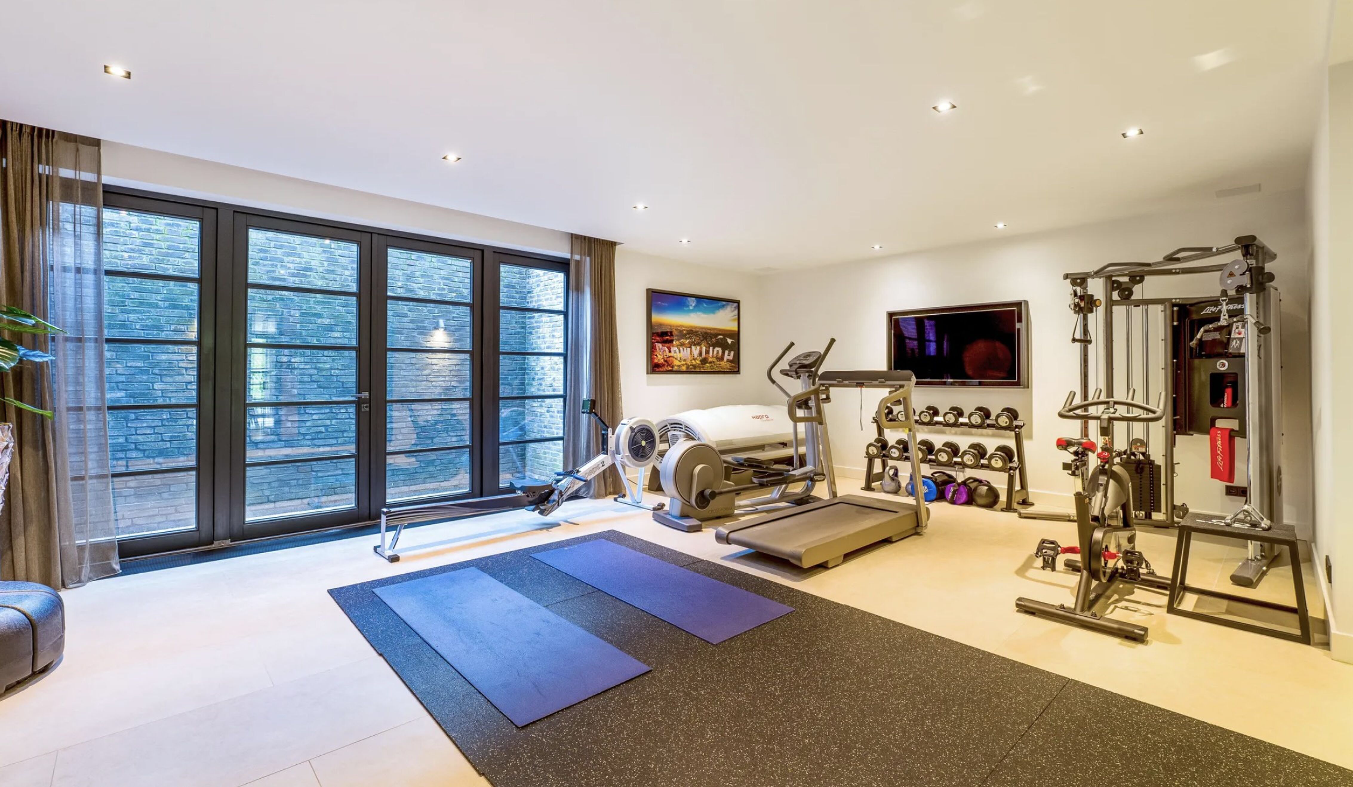 Het souterrain in de villa van Eelko van Kooten in Blaricum