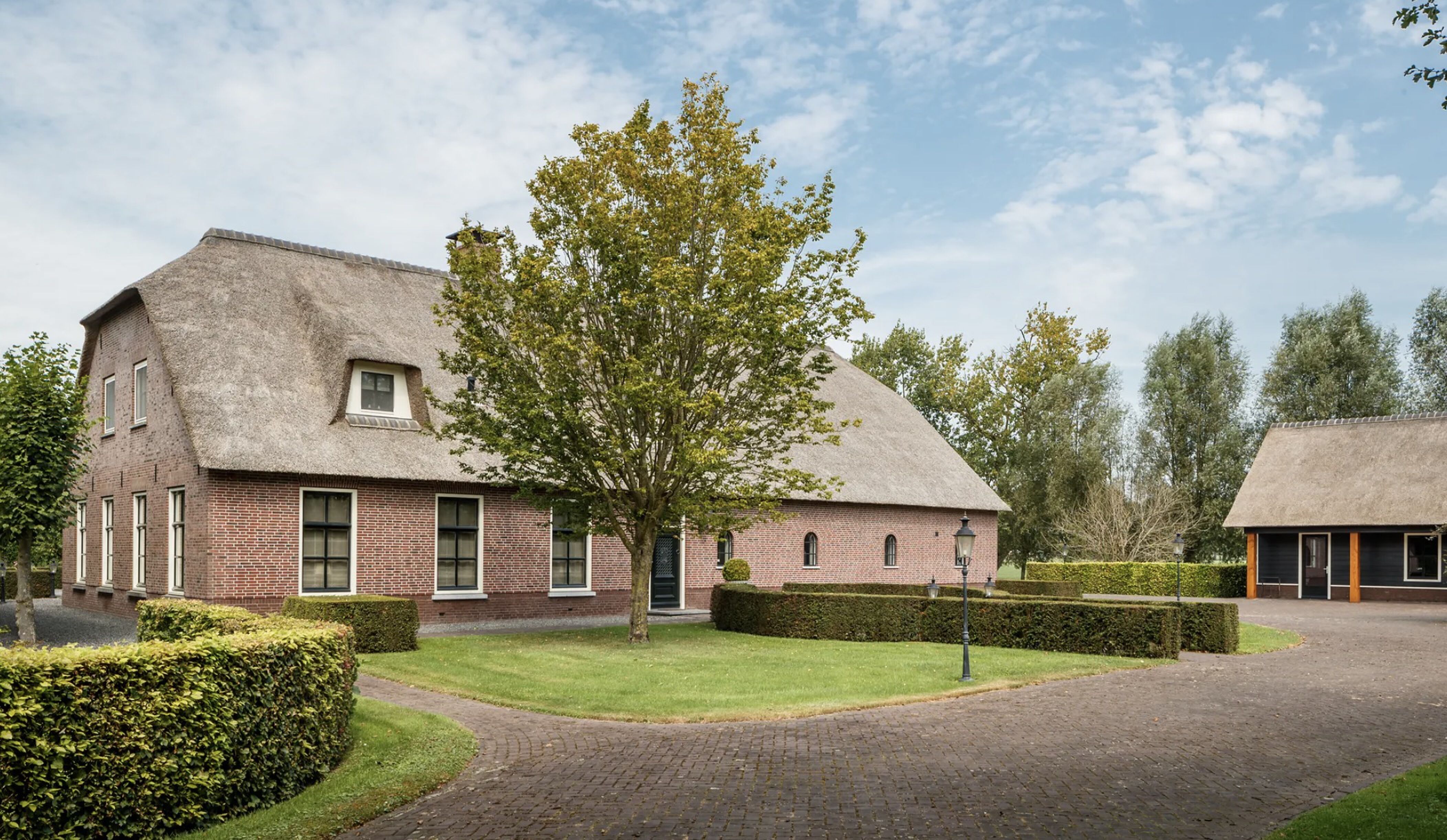 De woonboerderij in Schalkwijk