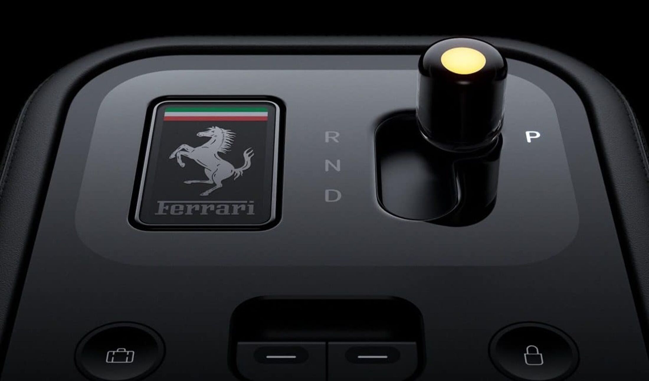 De middenconsole van de nieuwe EV