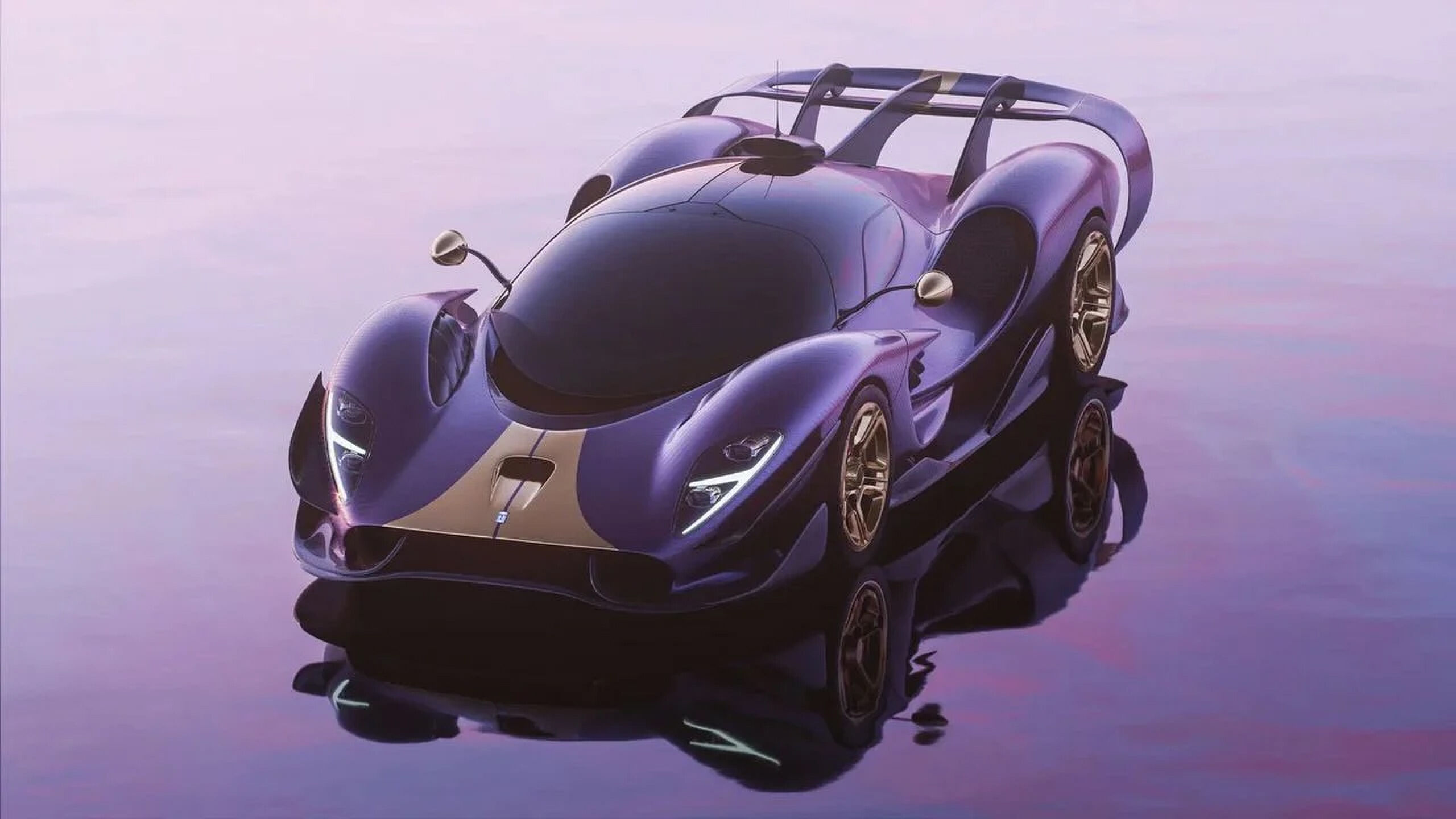 De voorzijde van de Tomaso P900