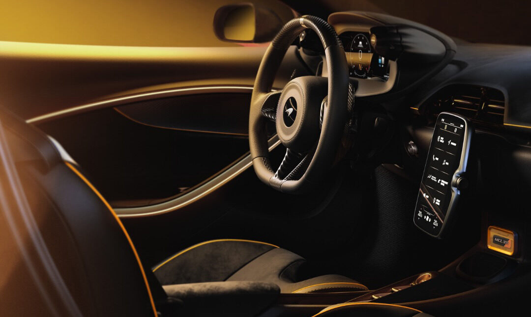 Het interieur van de McLaren Artura Spider MCL39