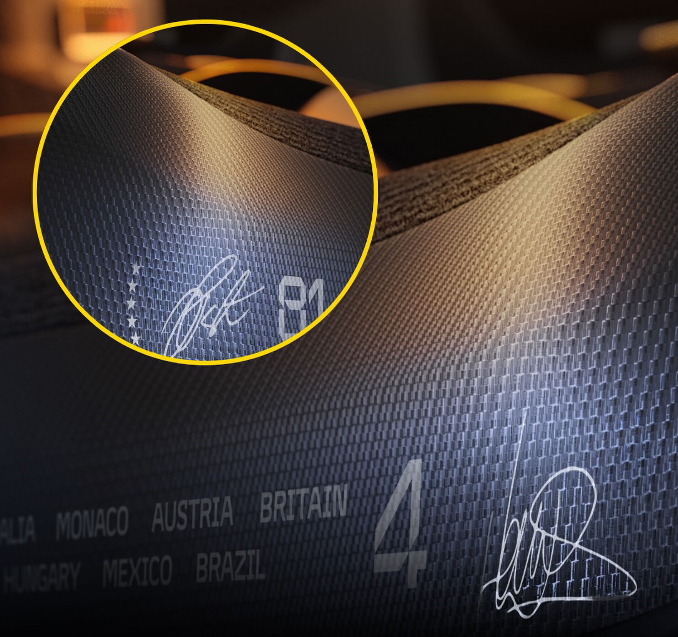 De unieke gravering op de McLaren Artura Spider MCL39