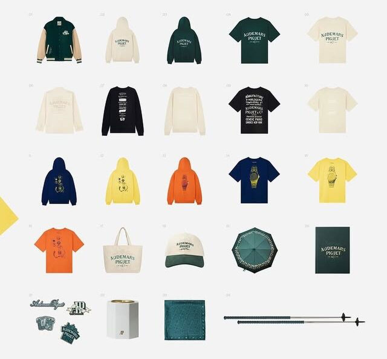 De kledingcollectie van Audemars Piguet