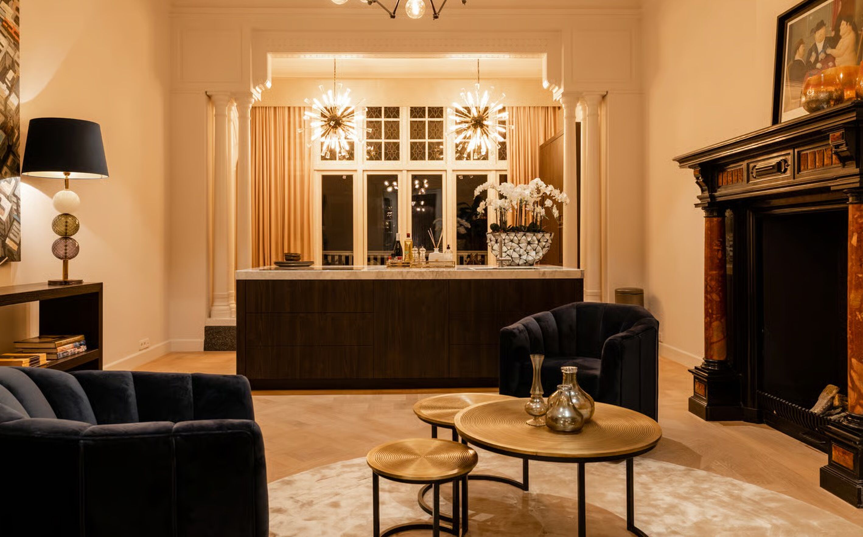 E&eacute;n van de kamers in het herenhuis in Rotterdam