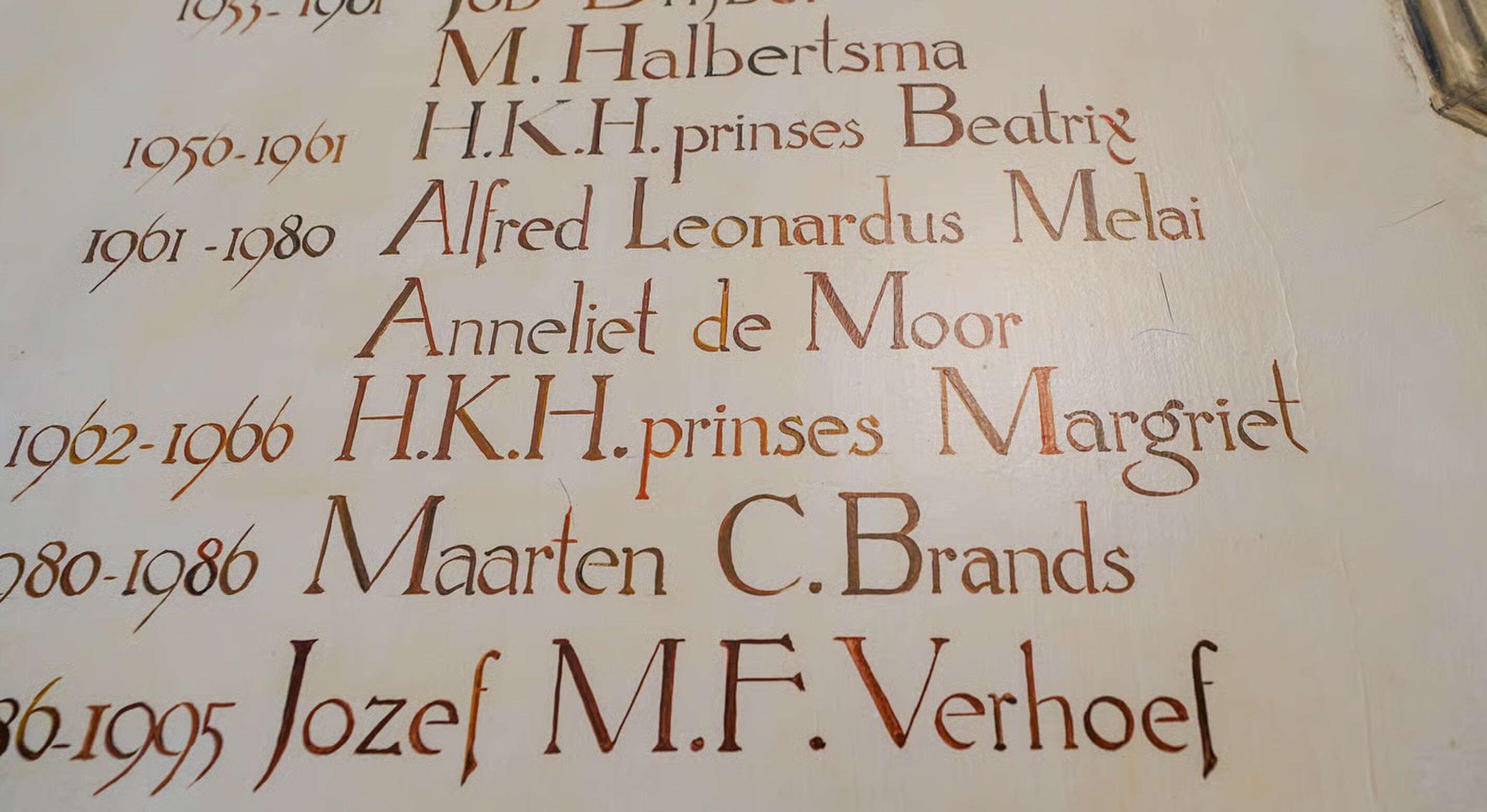 Het bewijs dat prinses Beatrix hier ooit geresideerd heeft