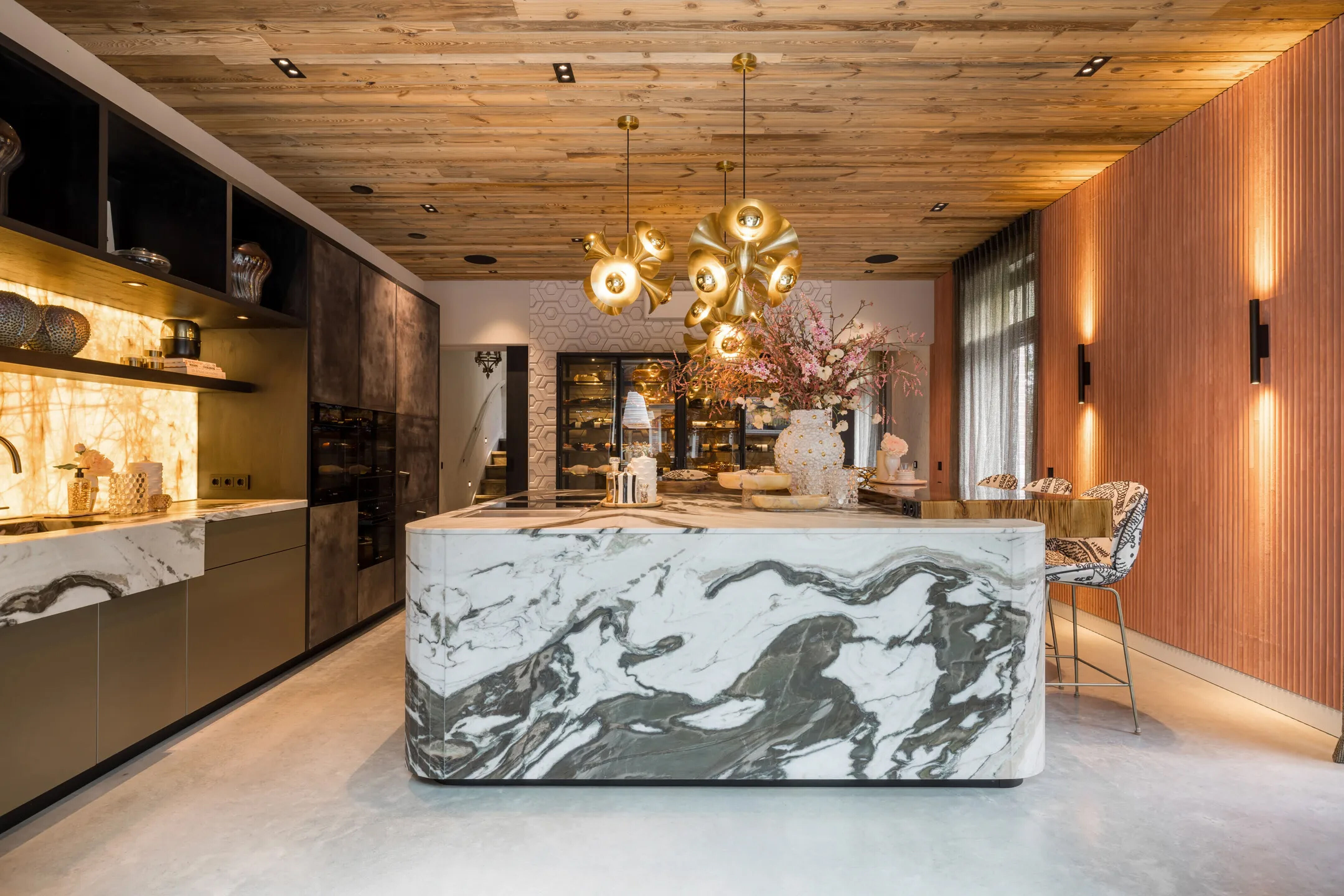 De keuken van de villa in Eindhoven