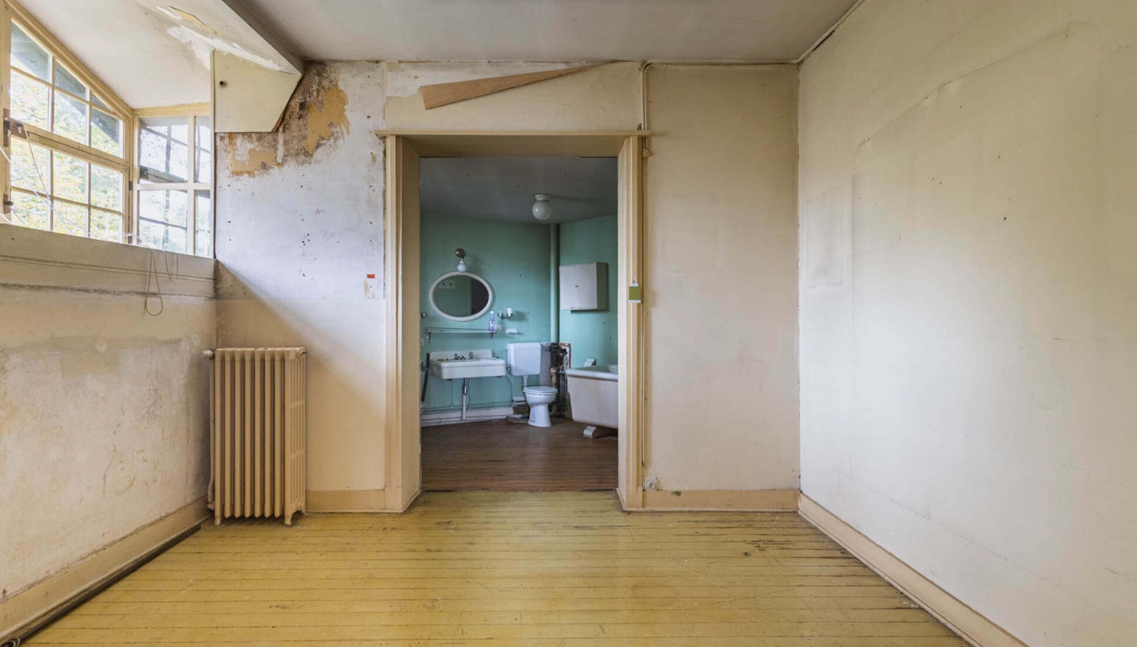 De badkamer in de villa van Henry van de Velde in Ukkel