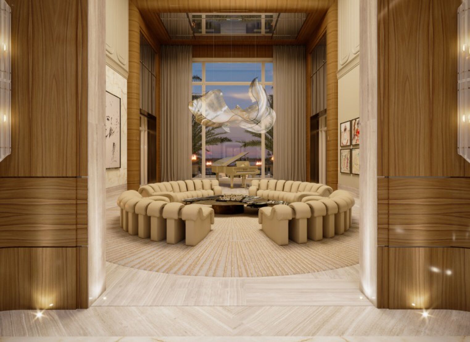 Het interieur van de villa van Mark Zuckerberg in Florida