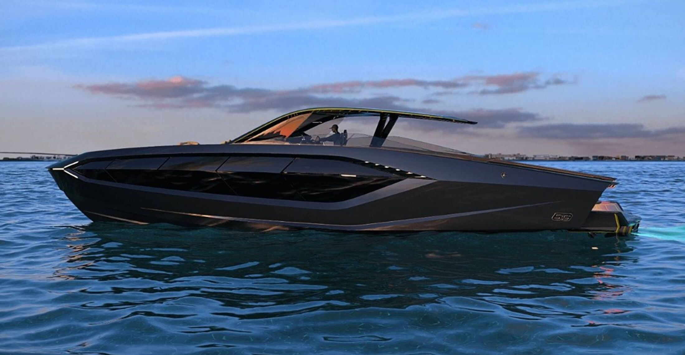 Het Lamborghini-jacht van de rapper