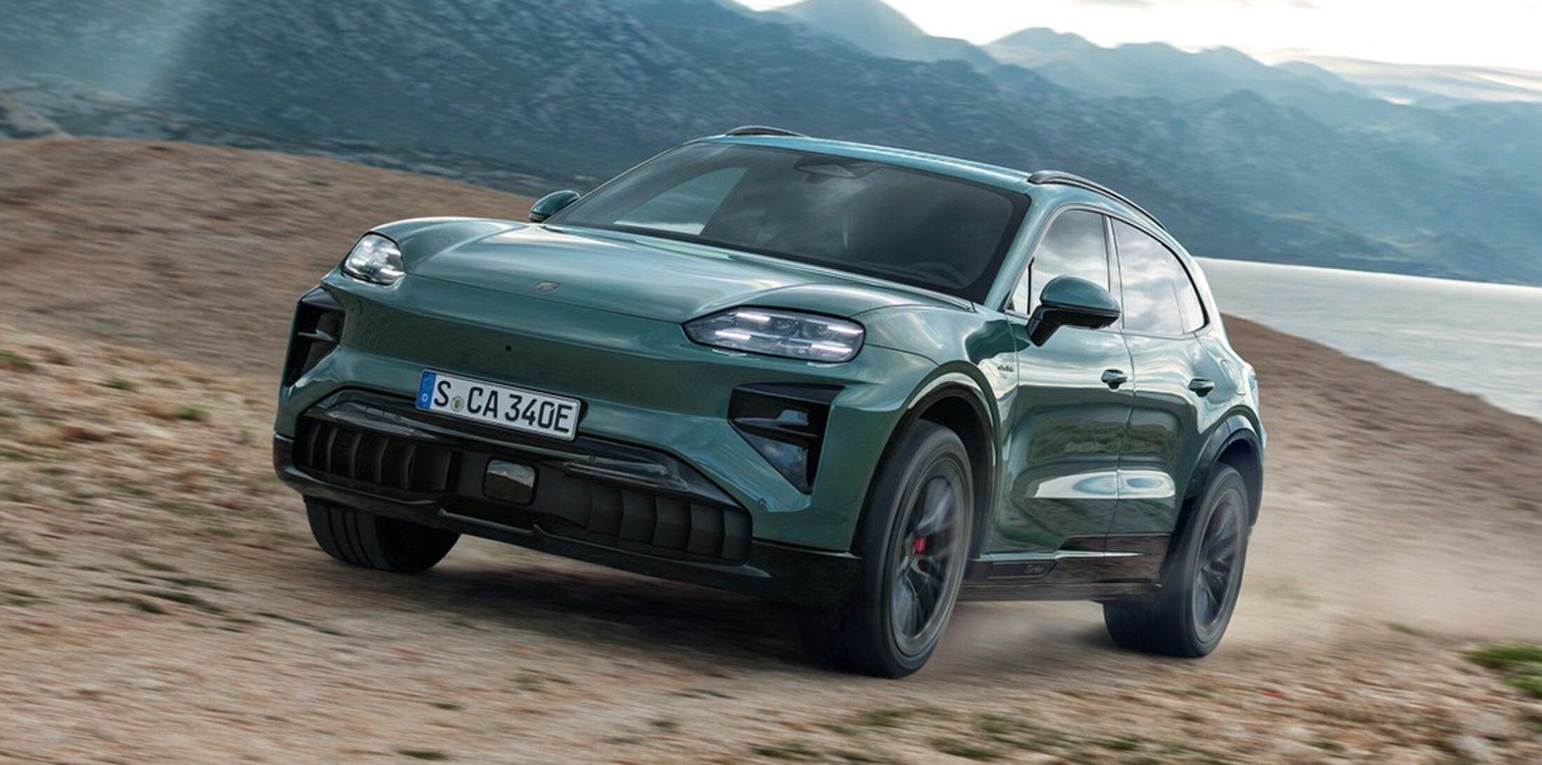 Een elektrische Porsche Cayenne