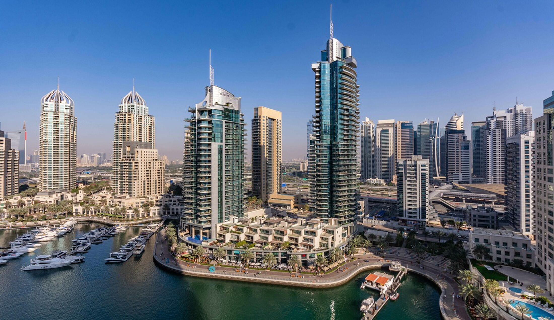 Dubai Marina, alwaar een mediastrategie van kracht is