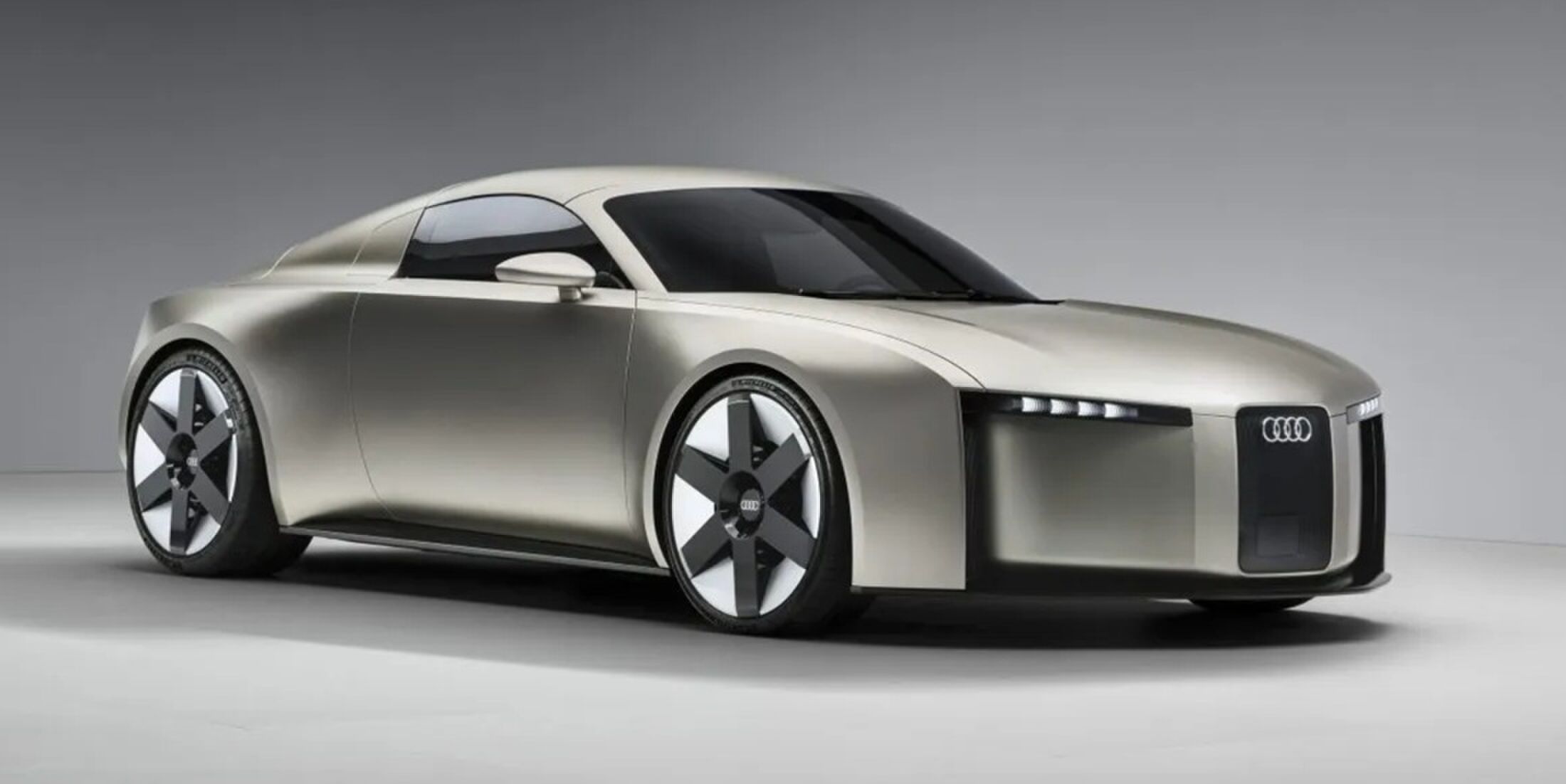 De voorzijde van de conceptauto van Audi