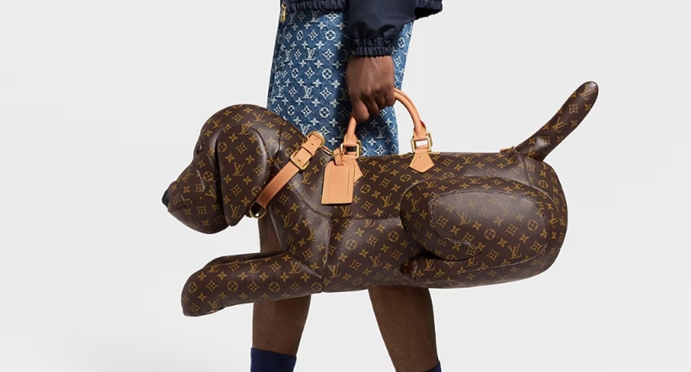 De zijkant van de nieuwe designtas