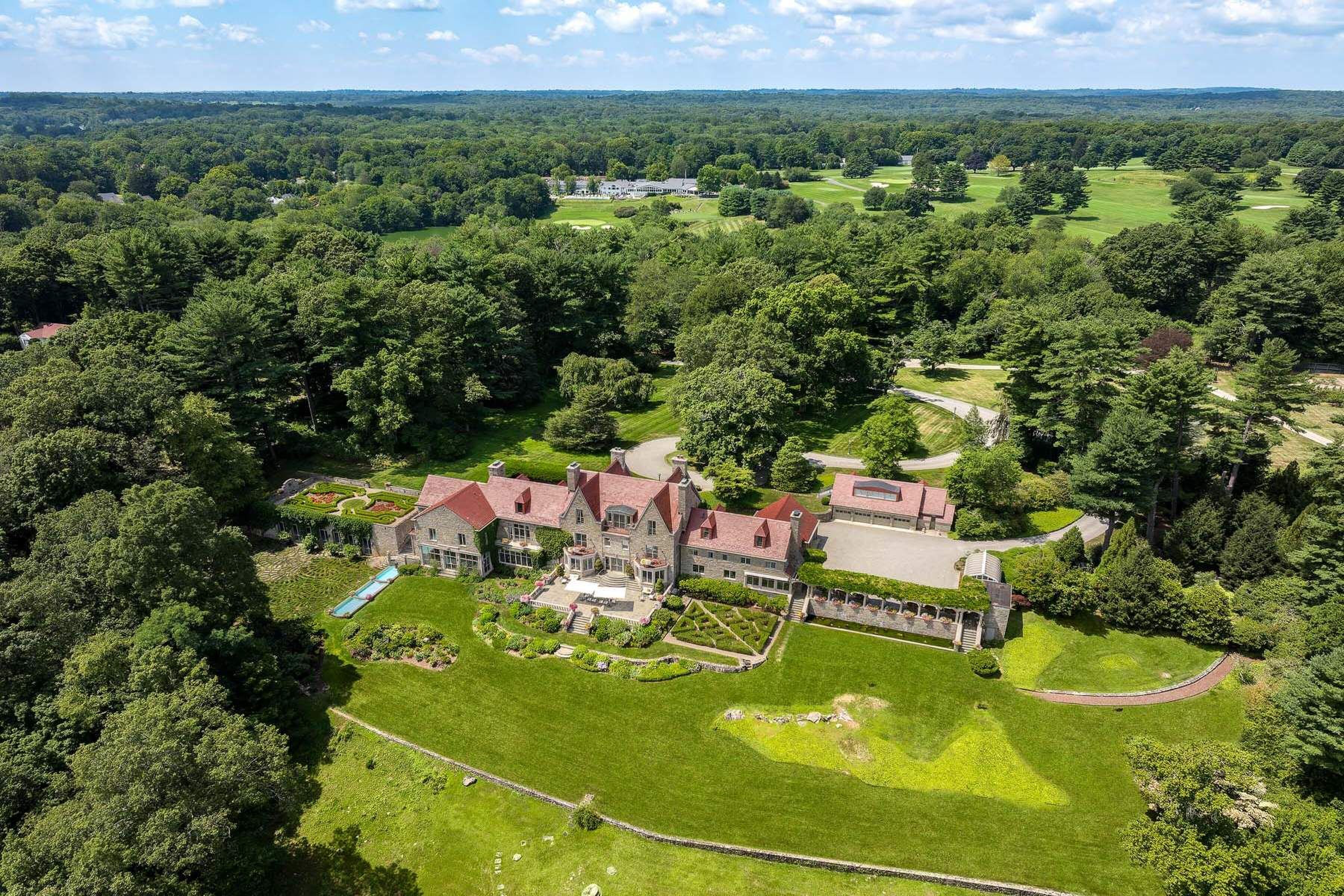 Het landgoed dat deels in New York ligt