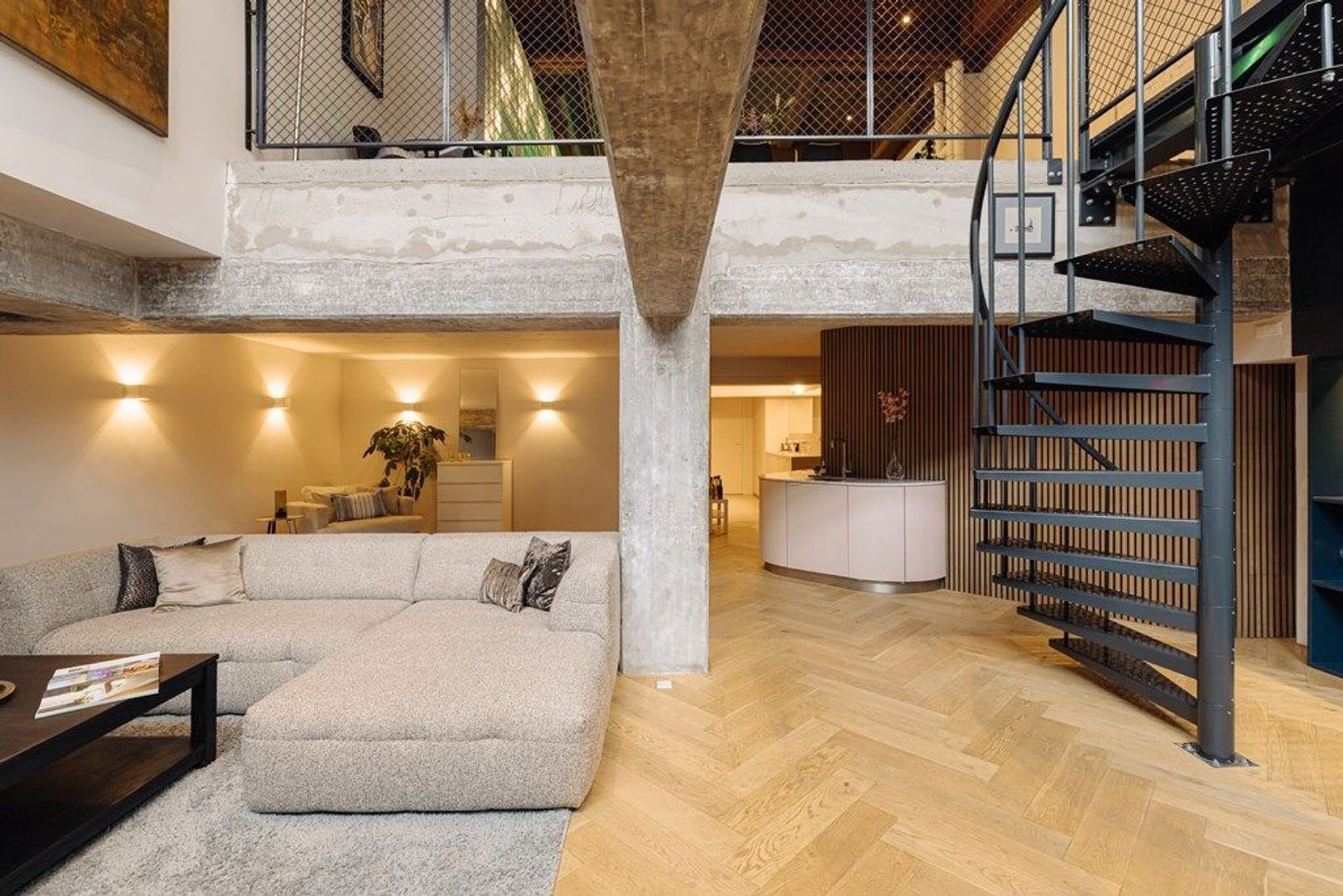 De binnenzijde van het in Rotterdam gelegen loft