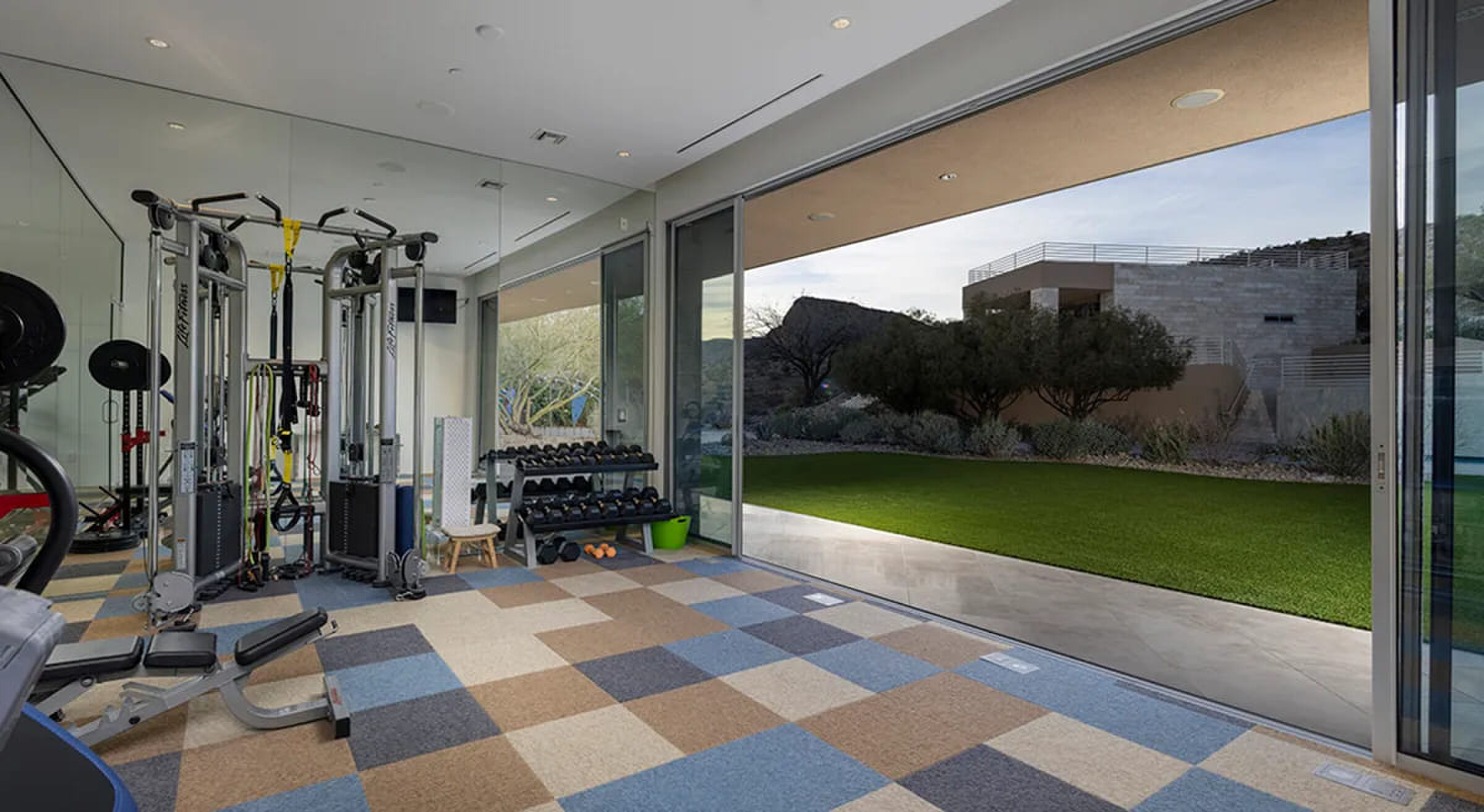 De sportschool in de villa in Las Vegas