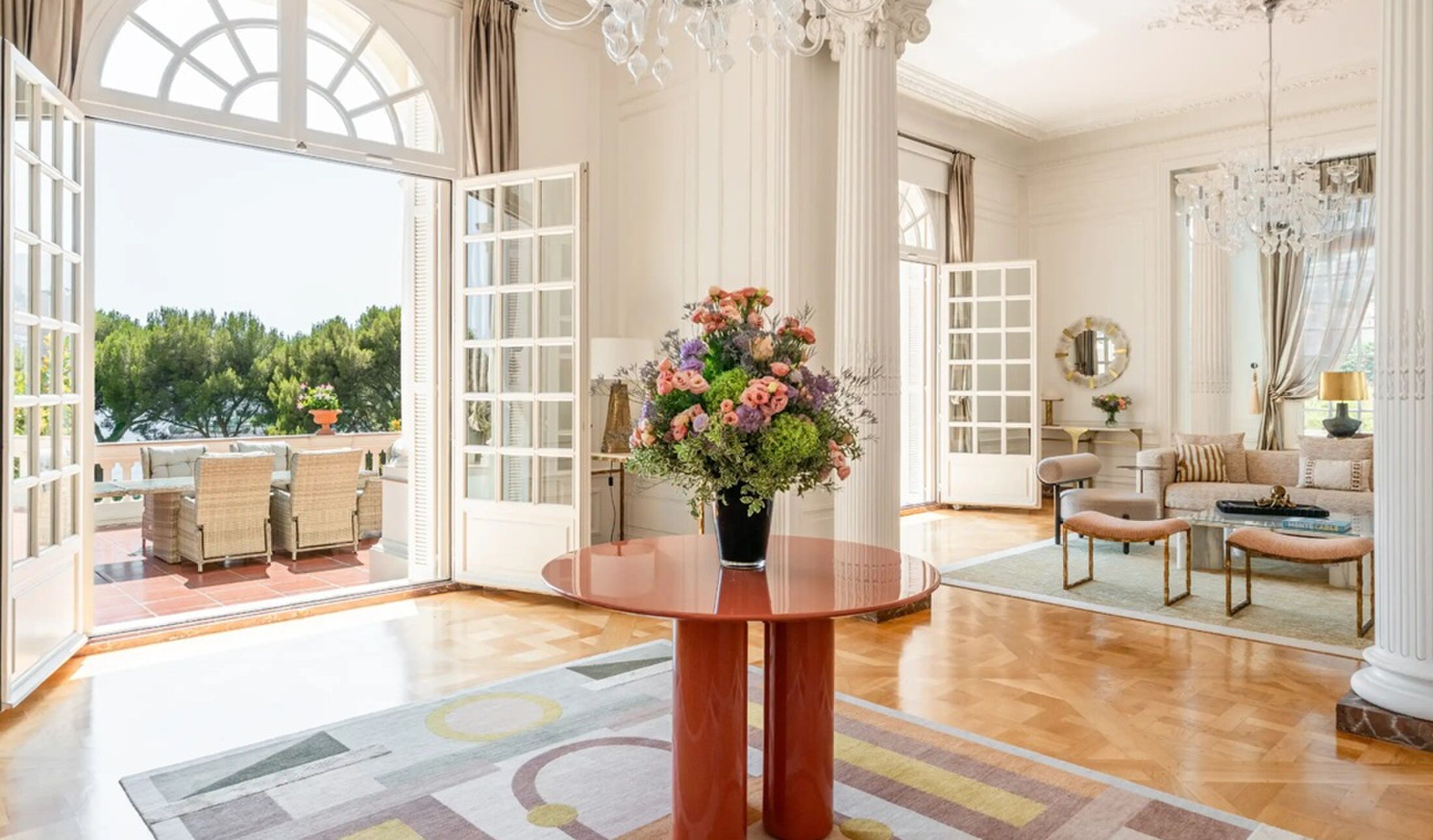 De begane grond van de woning