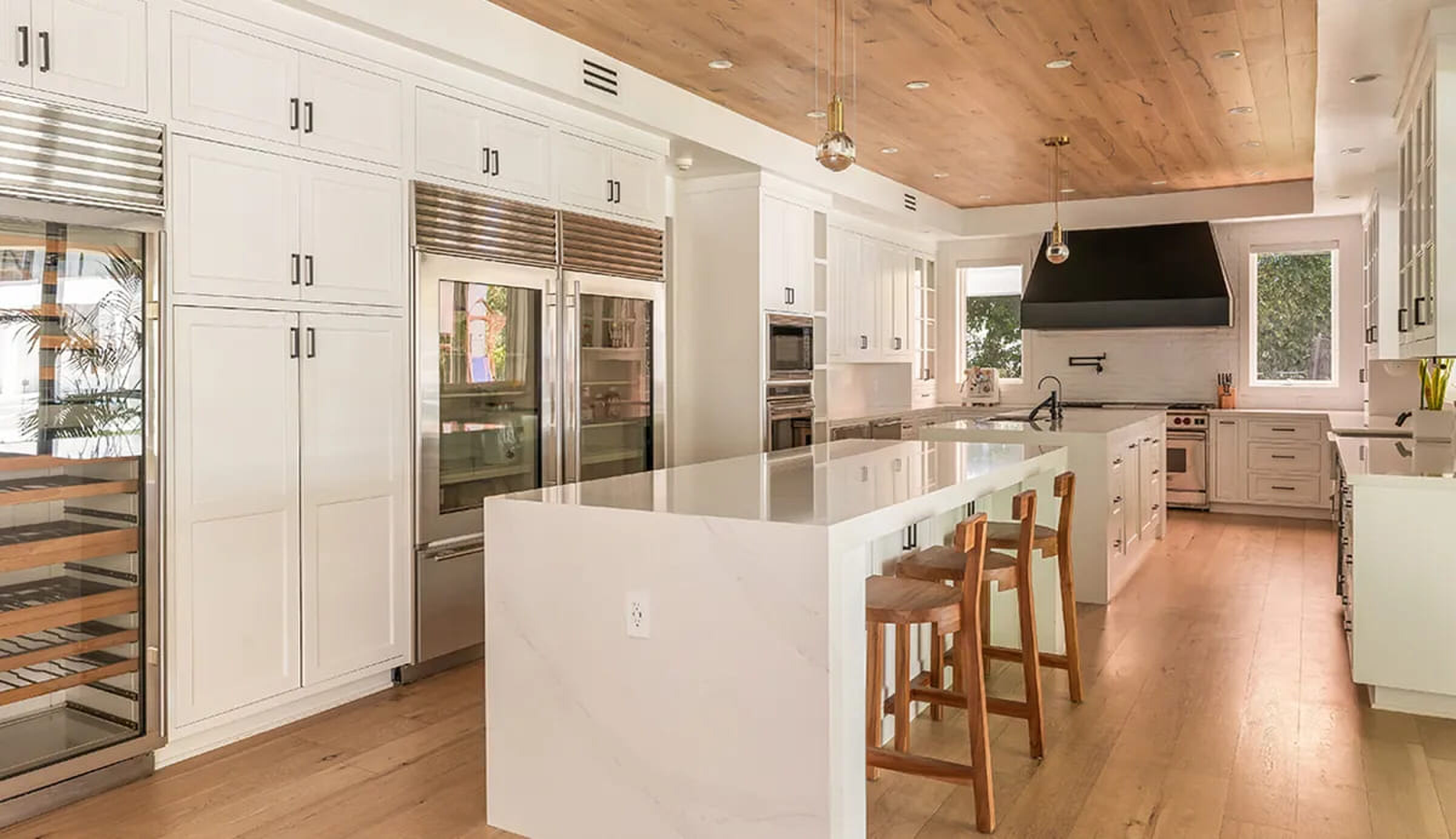 De keuken in de villa van Meghan Trainor