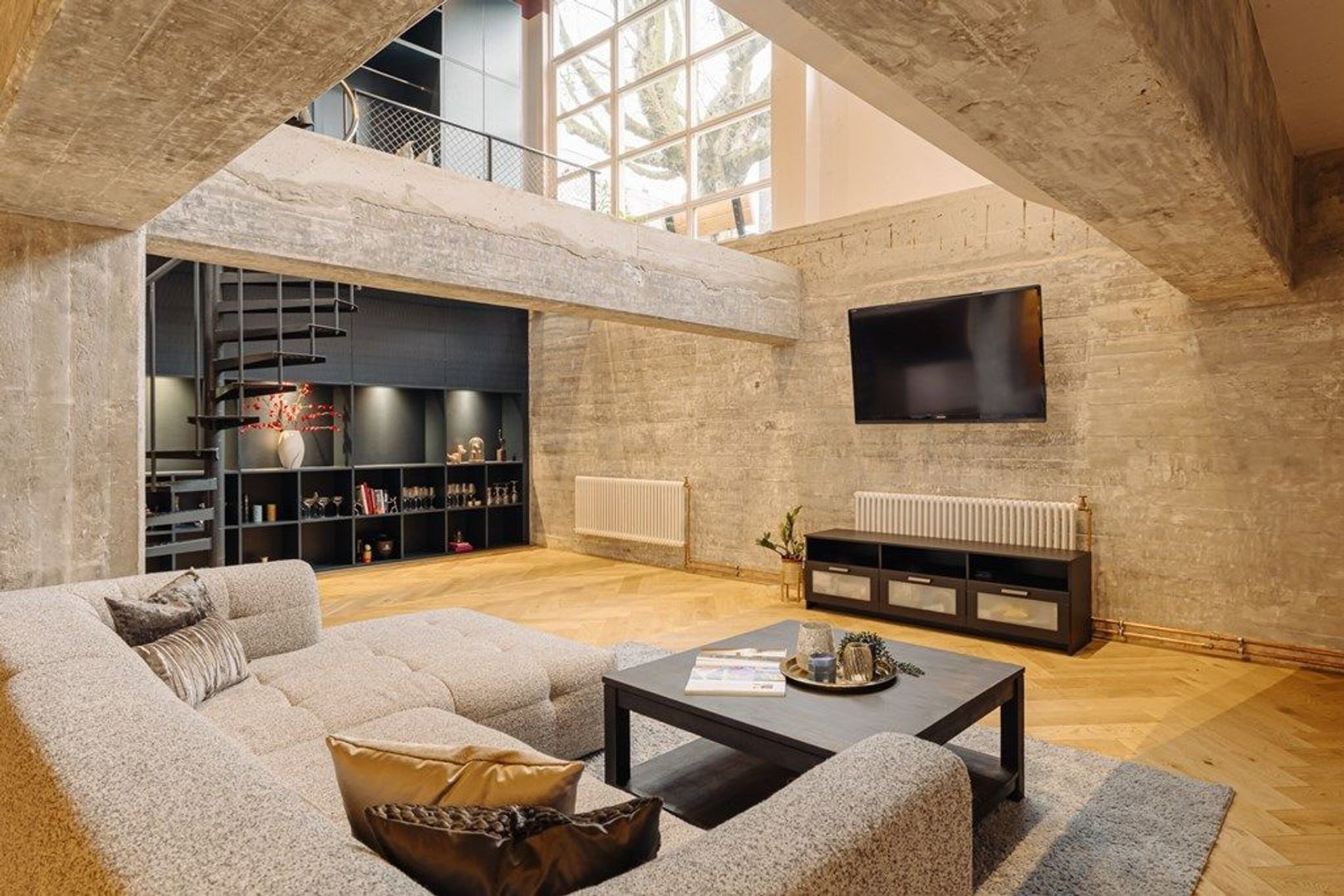 De living met bijzondere aankleding