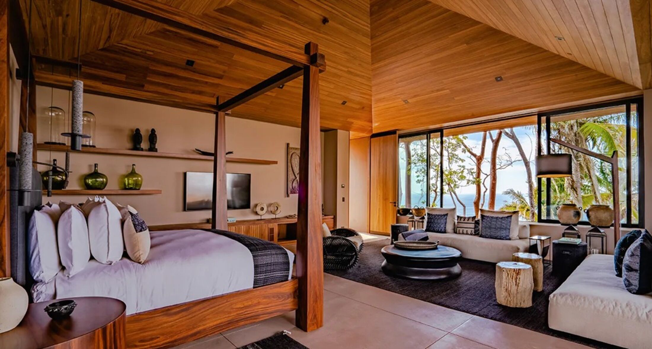 De mastersuite met kingsize bed