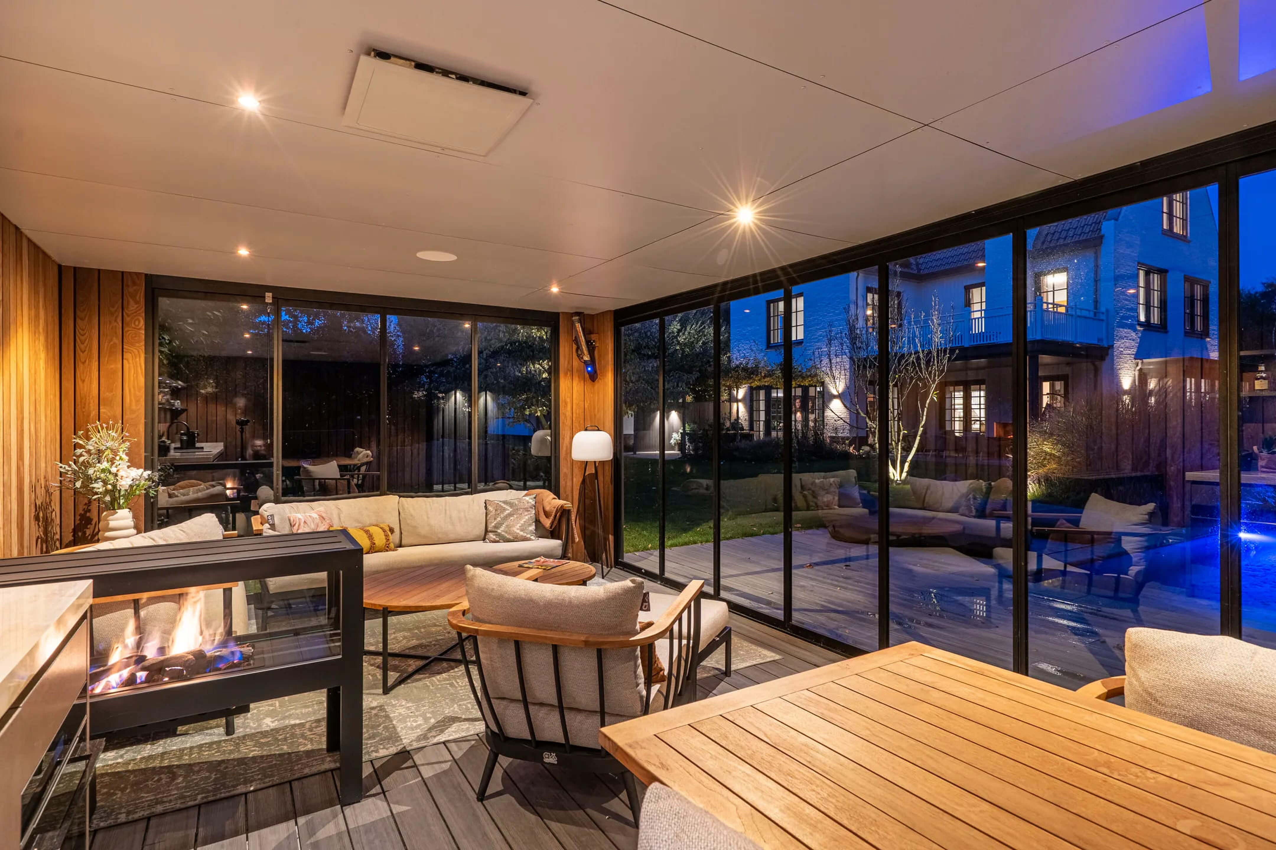 de poolhouse in de villa in Noordwijkerhout