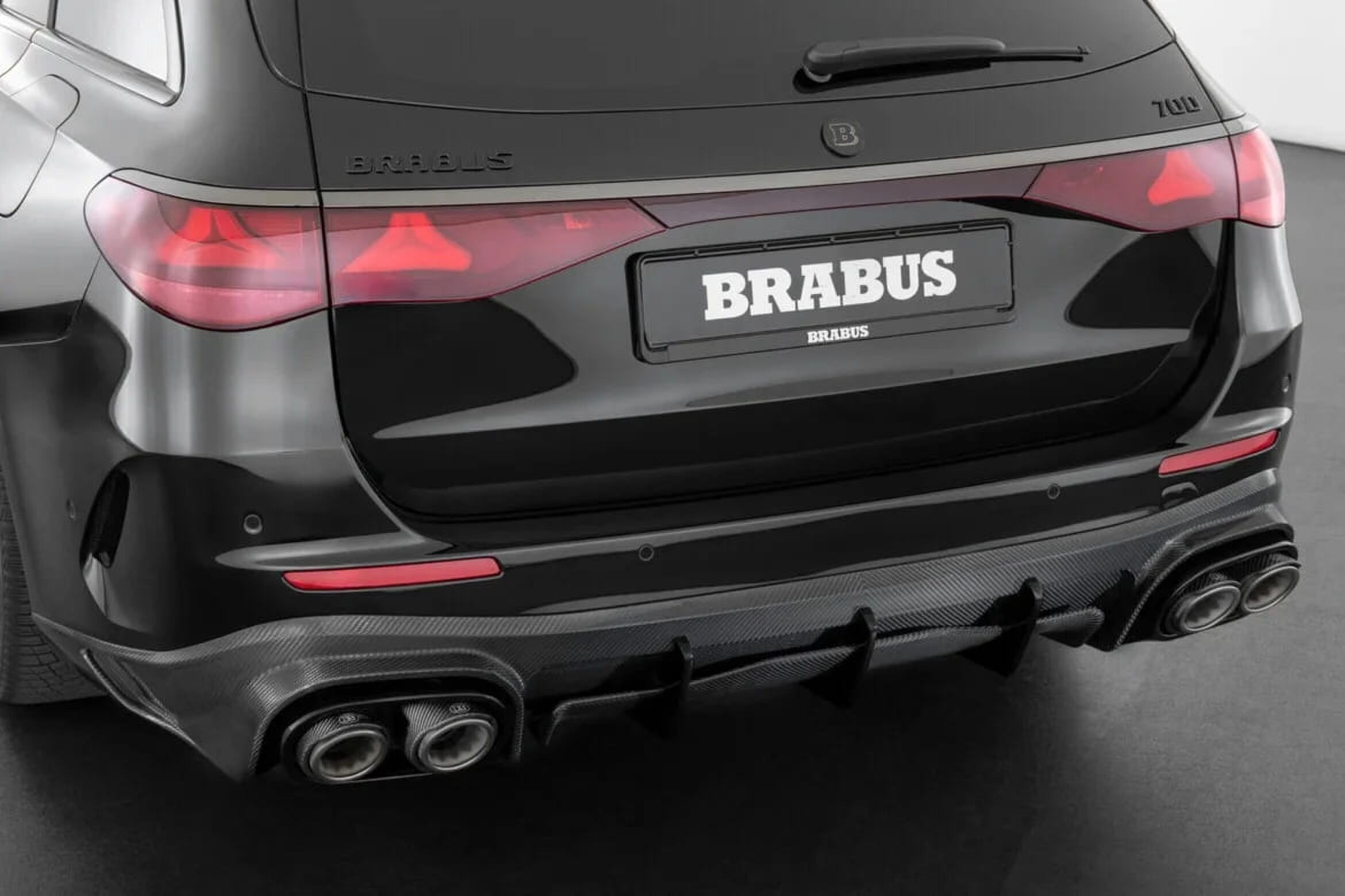 De achterkant van de BRABUS 700