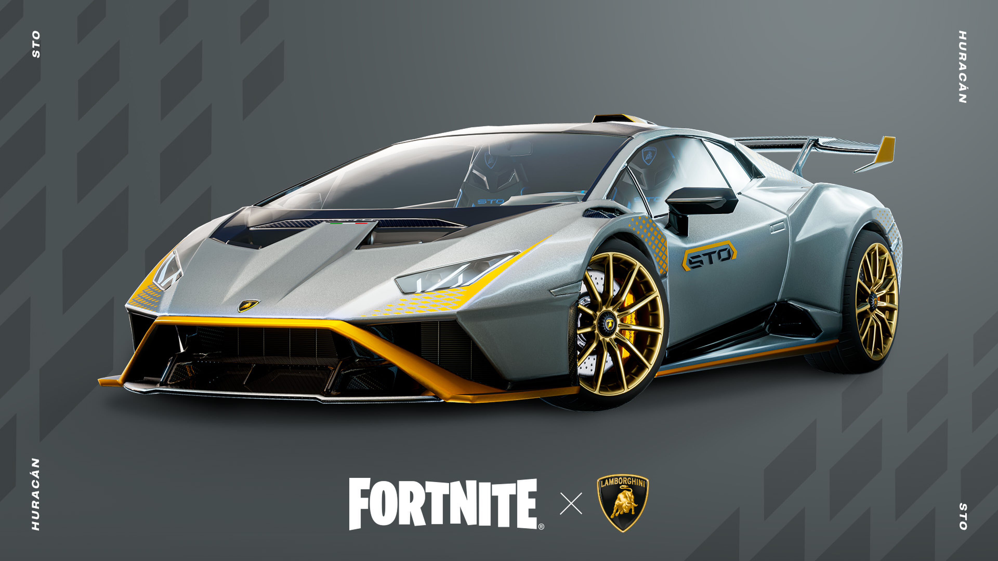 Een Lamborghini in Fortnite
