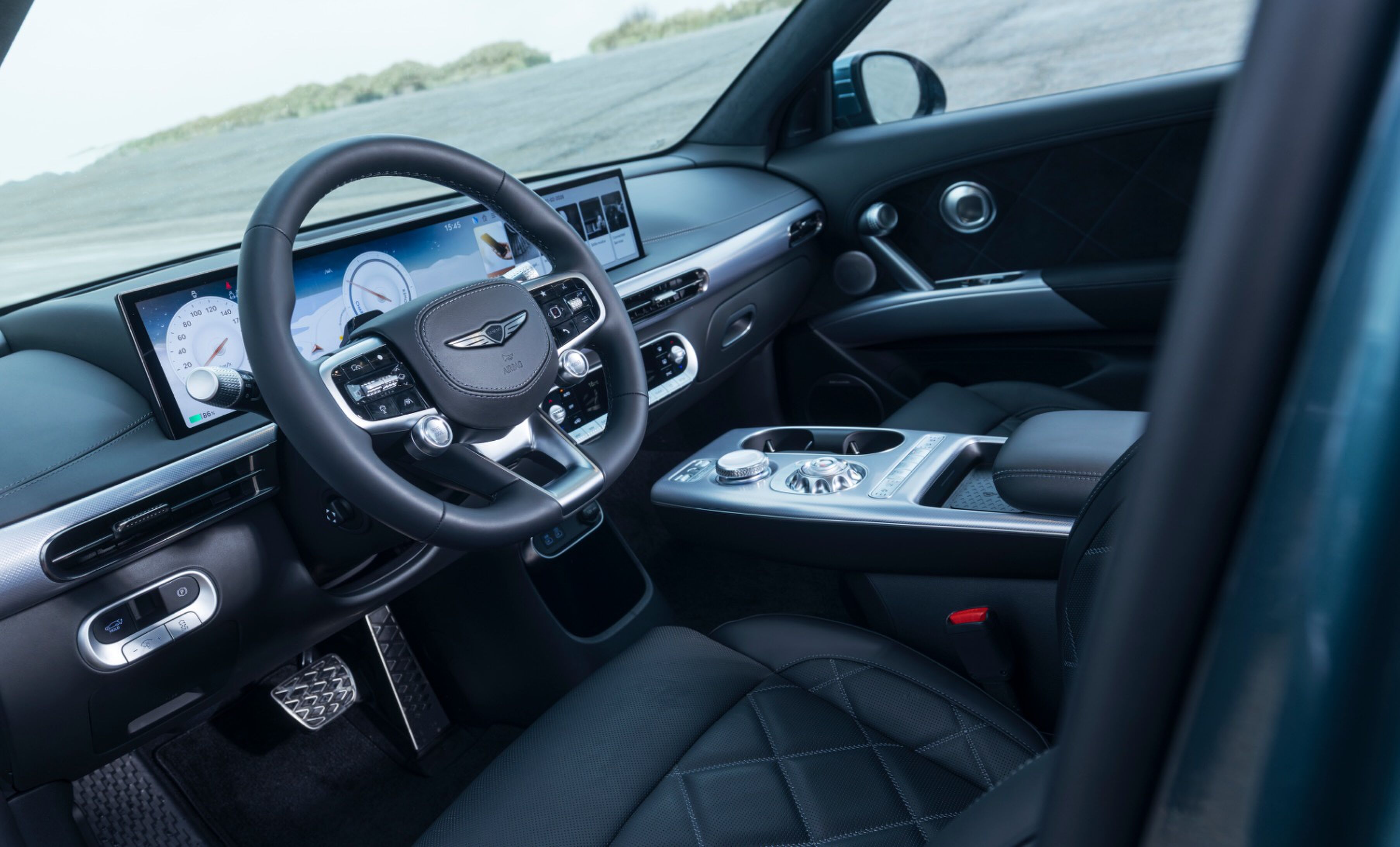 Het interieur van de Genesis GV60
