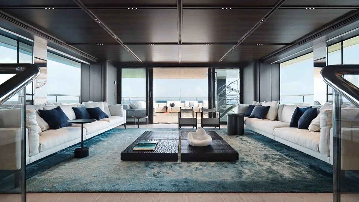 De binnenkant van de Sanlorenzo Contigo