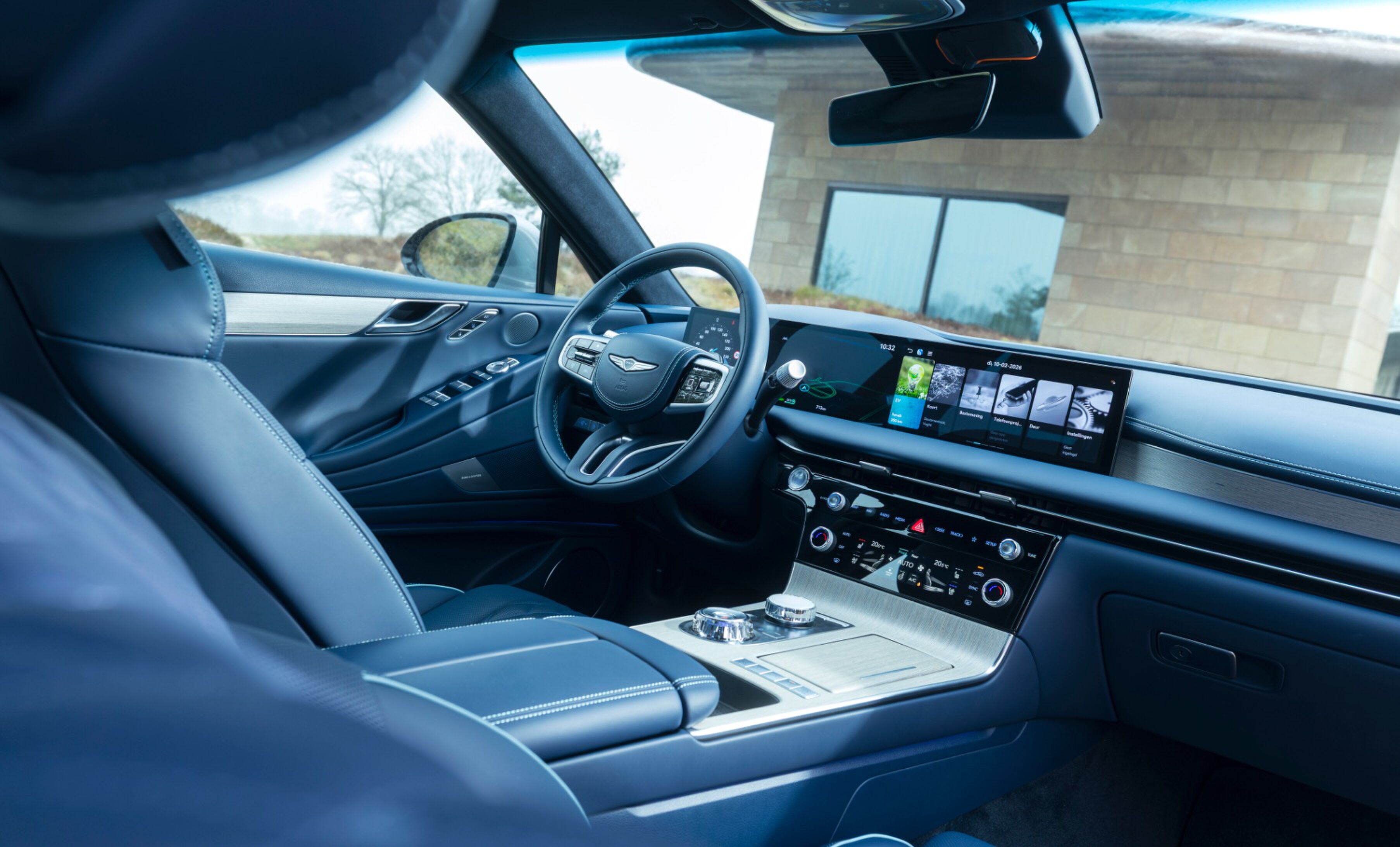 Het interieur van de Genesis G80