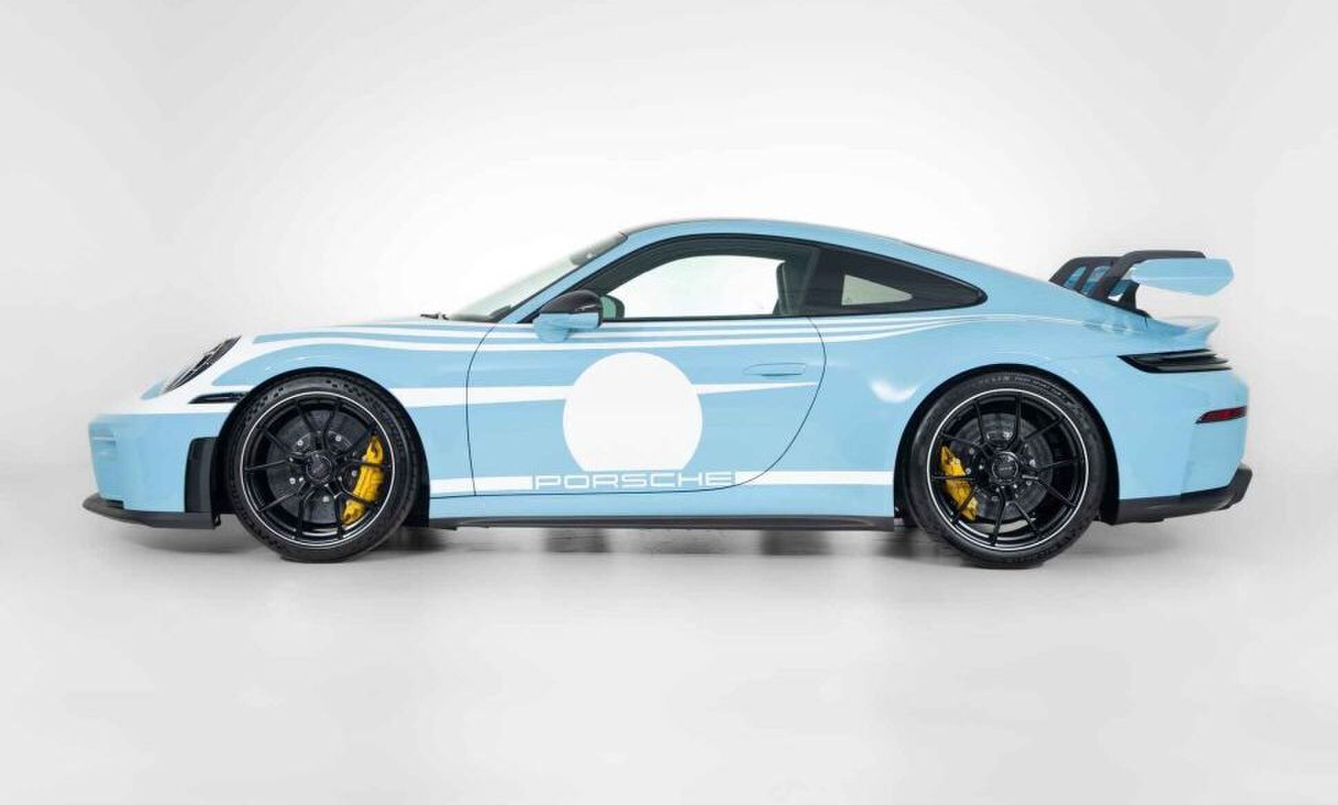De zijkant van de Porsche 911