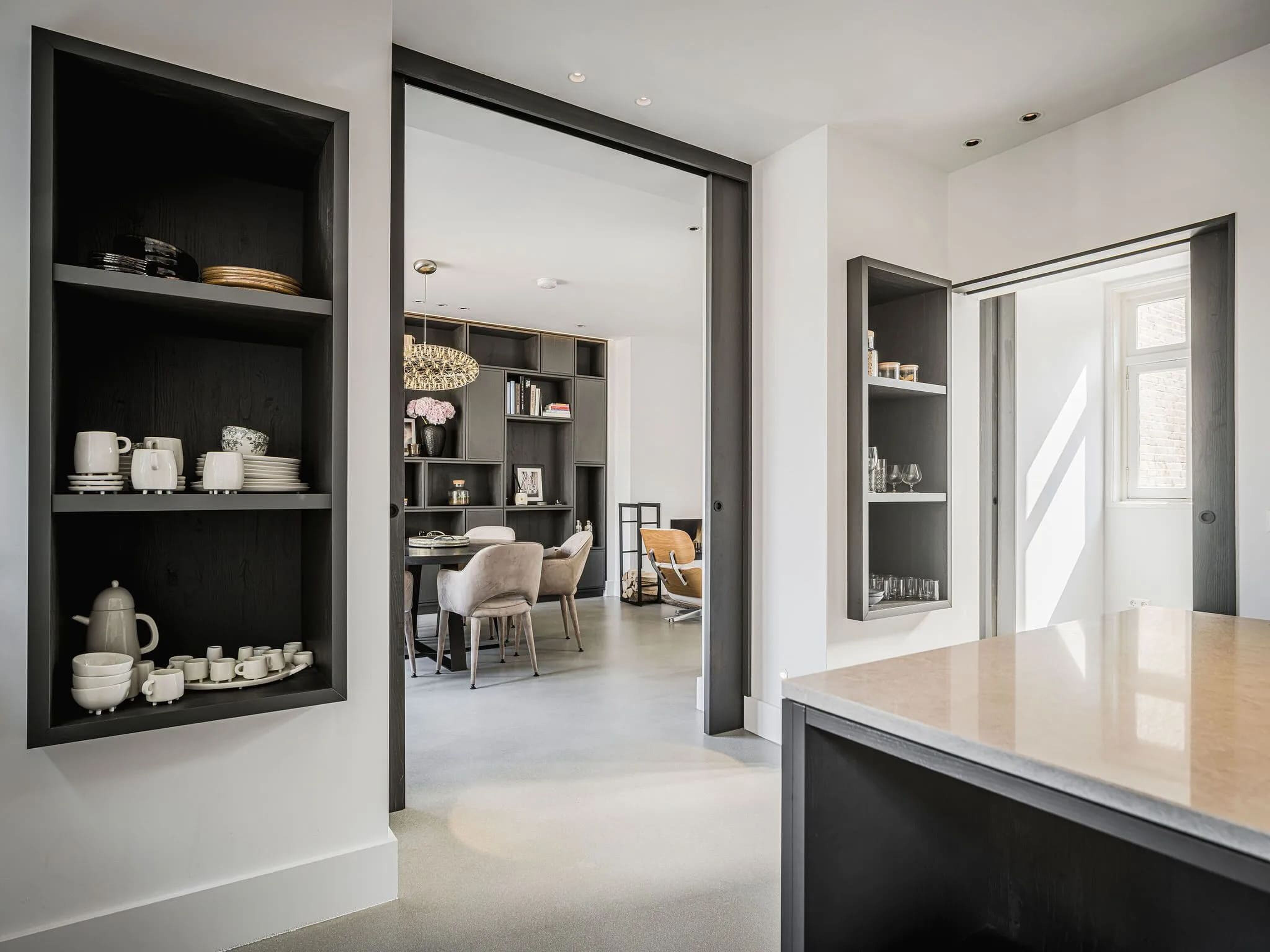 De keuken in de villa in Amsterdam-Zuid